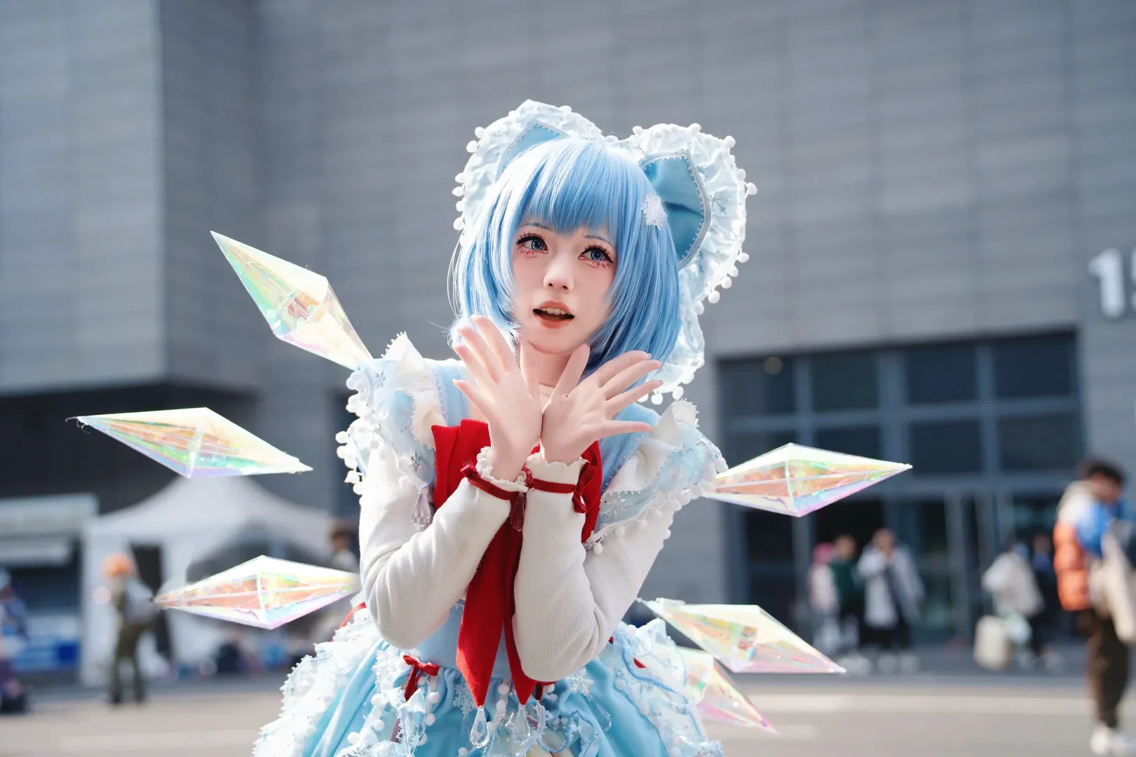 cosplay, 场照, 东方project, 白丝, 琪露诺cos - 第2张