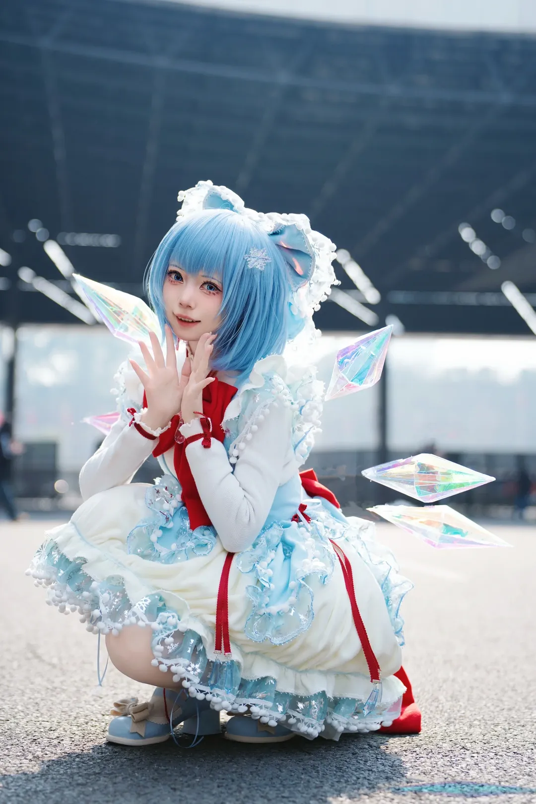 cosplay, 场照, 东方project, 白丝, 琪露诺cos - 第5张