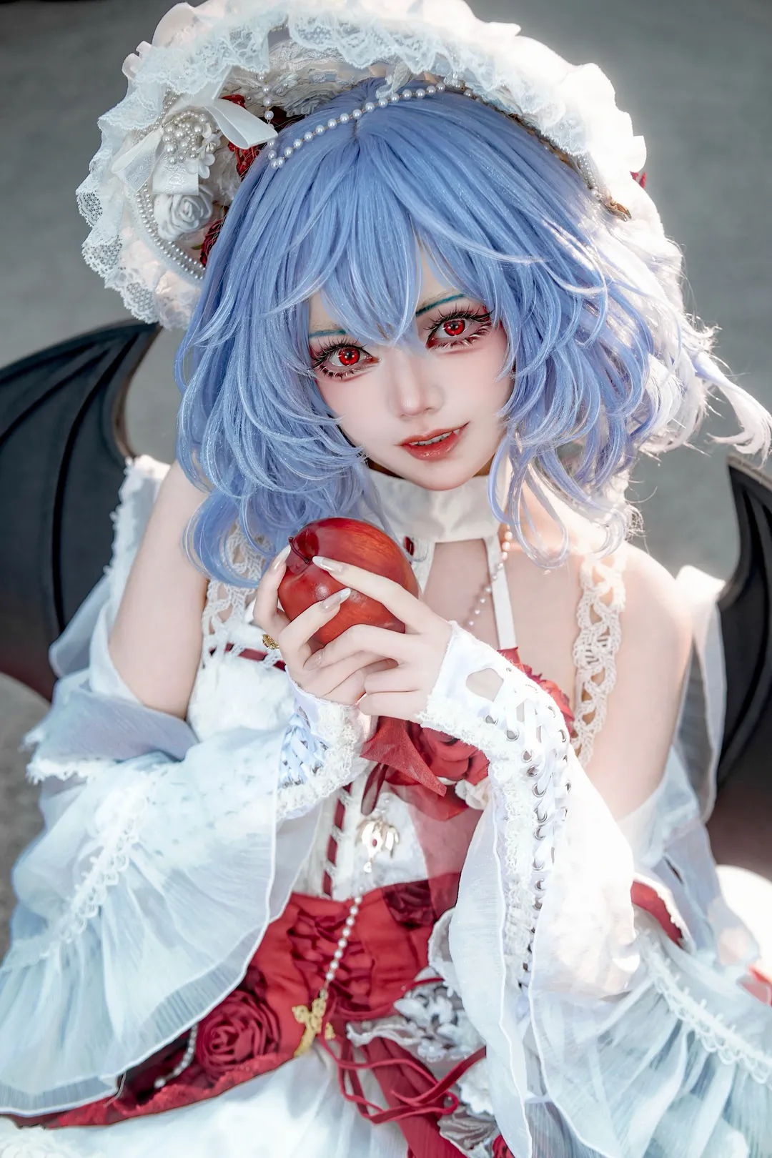 東方Project, ゴシックコーデ, レミリア・スカーレットコスプレ, 東方紅魔郷, コスプレ白タイツ - 3枚目