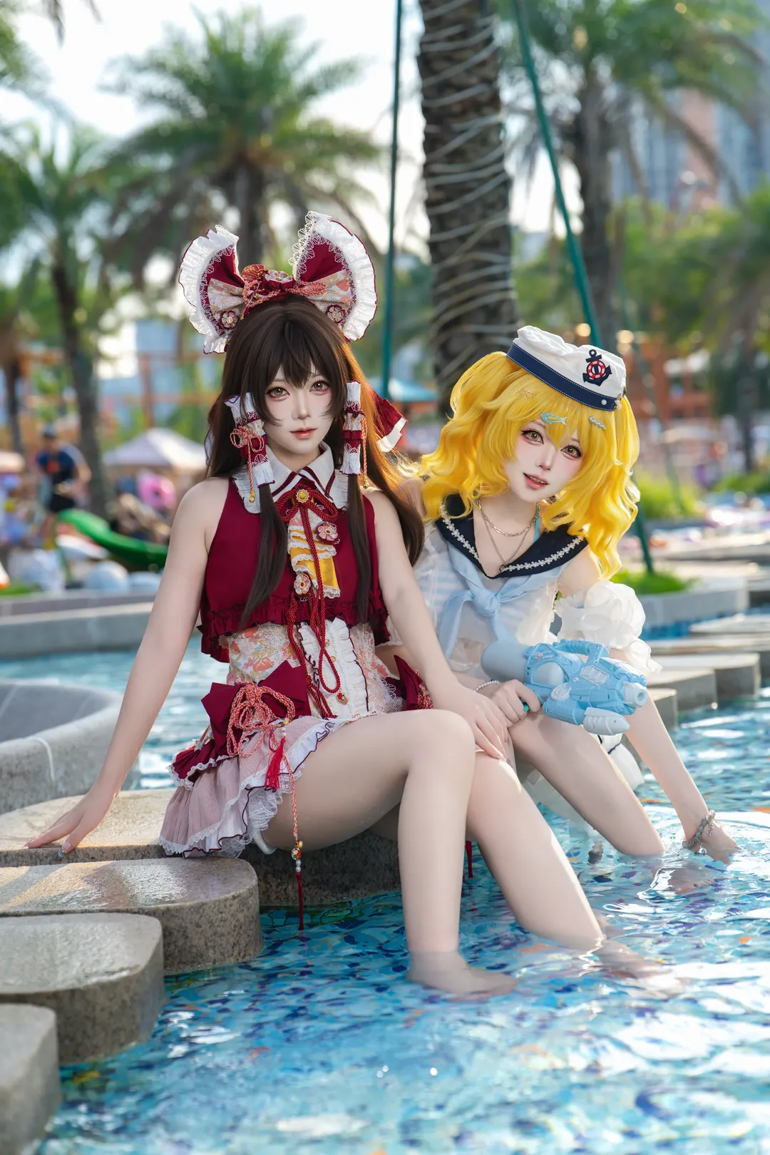 博丽灵梦cos, 东方project, 东方二设, 夏日泳装, 北白河千百合 - 第4张