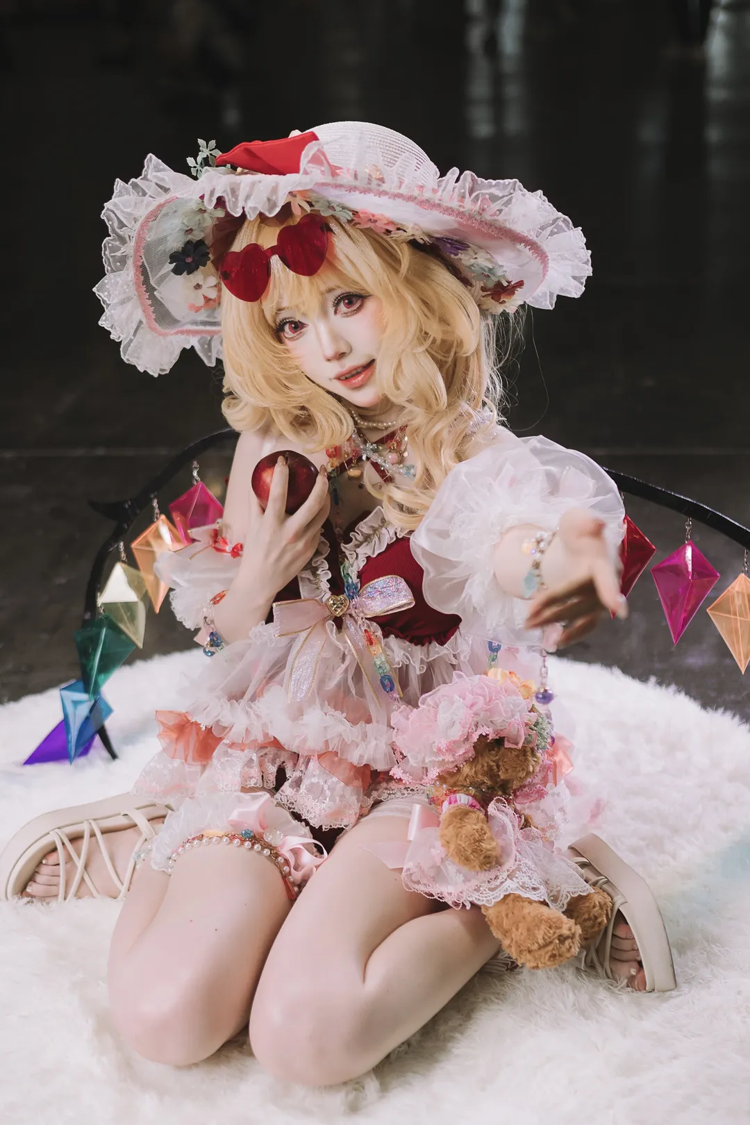 东方project, 漫展返图, 二次元cosplay, 芙兰朵露cos, 金发洋装 - 第3张