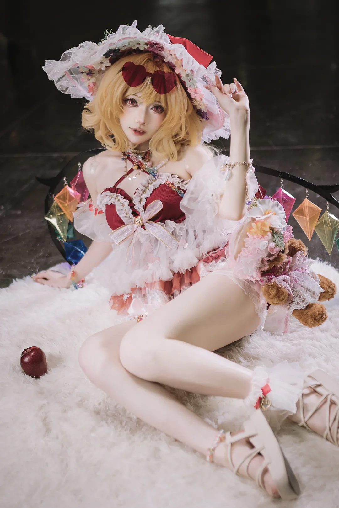 东方project, 漫展返图, 二次元cosplay, 芙兰朵露cos, 金发洋装 - 第4张