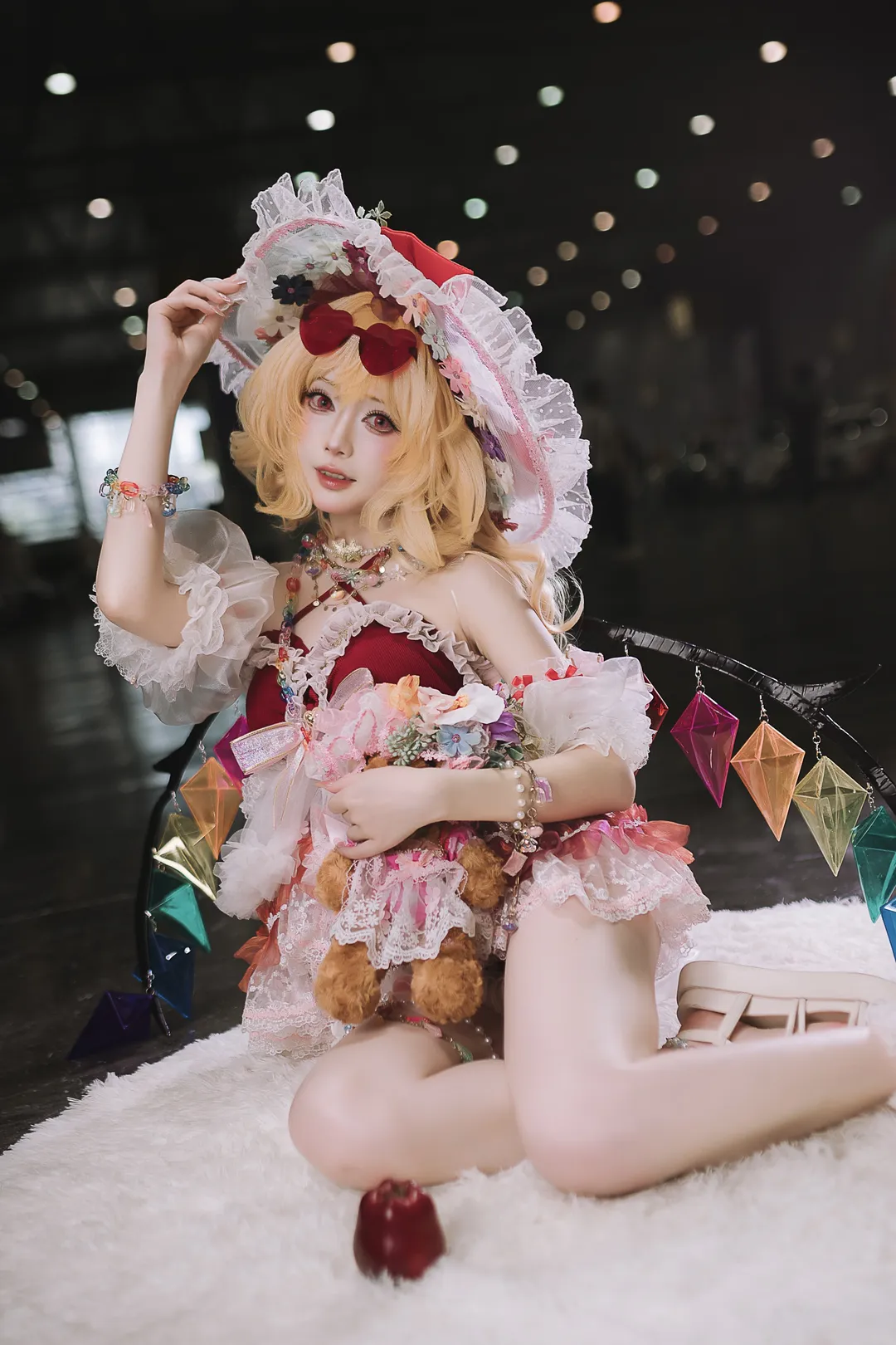 东方project, 漫展返图, 二次元cosplay, 芙兰朵露cos, 金发洋装 - 第6张