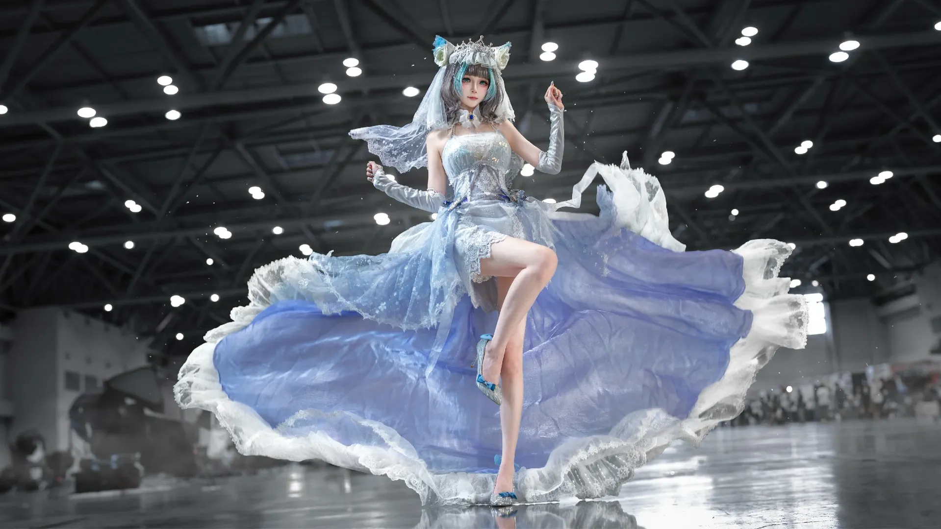 柴郡cos, 碧蓝航线, 漫展场照, 二次元cosplay, 誓约花嫁 - 第2张