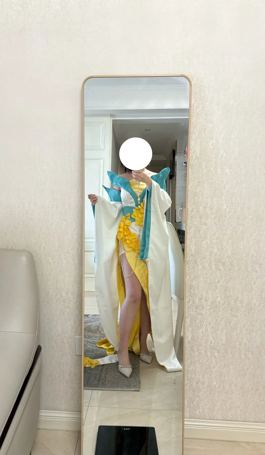 cosplay, 二次元造型, 华丽裙装, 服装版型, 美腿