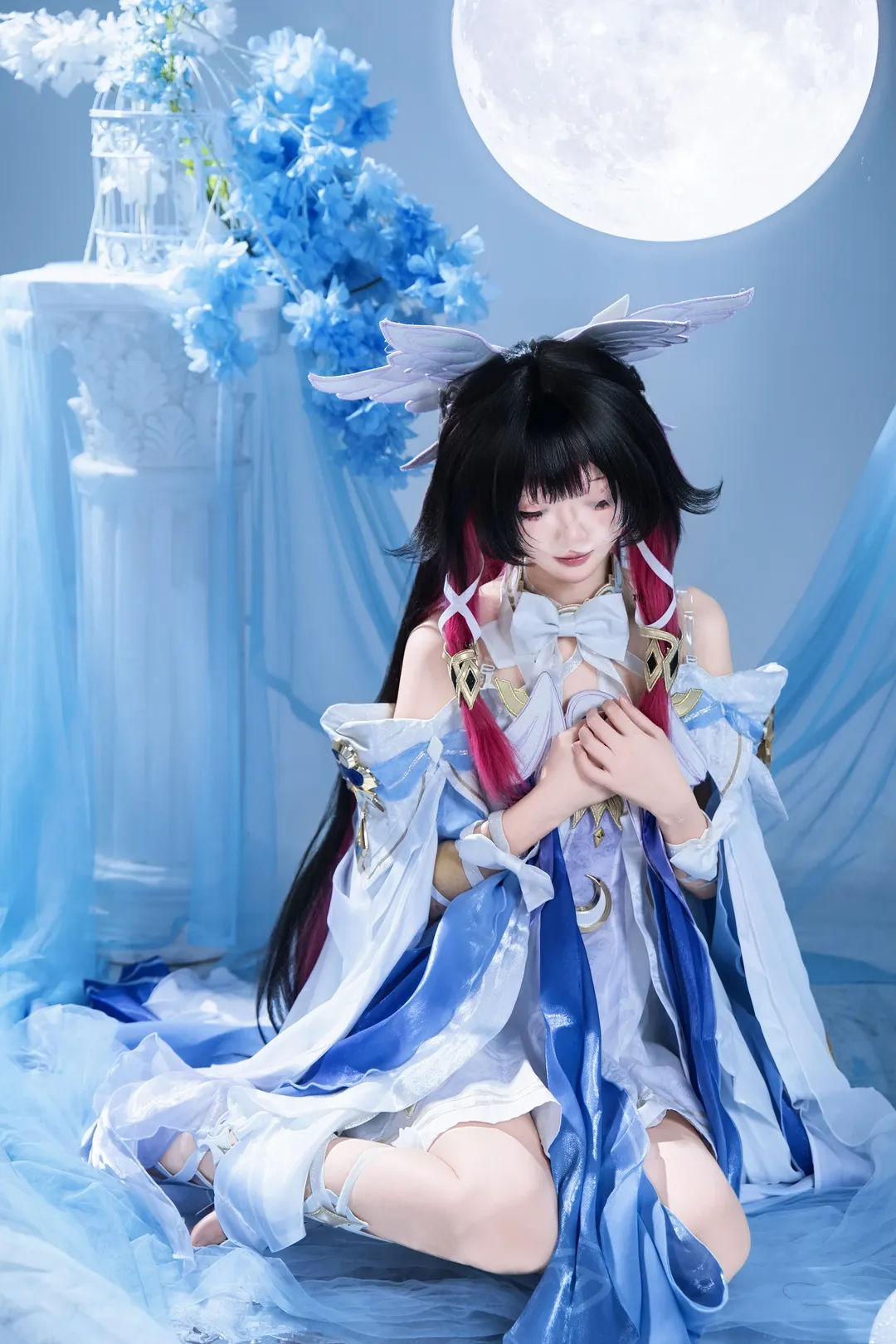 原神, 哥伦比娅cos, 愚人众执行官, 月下少女, 氛围感Cosplay - 第2张