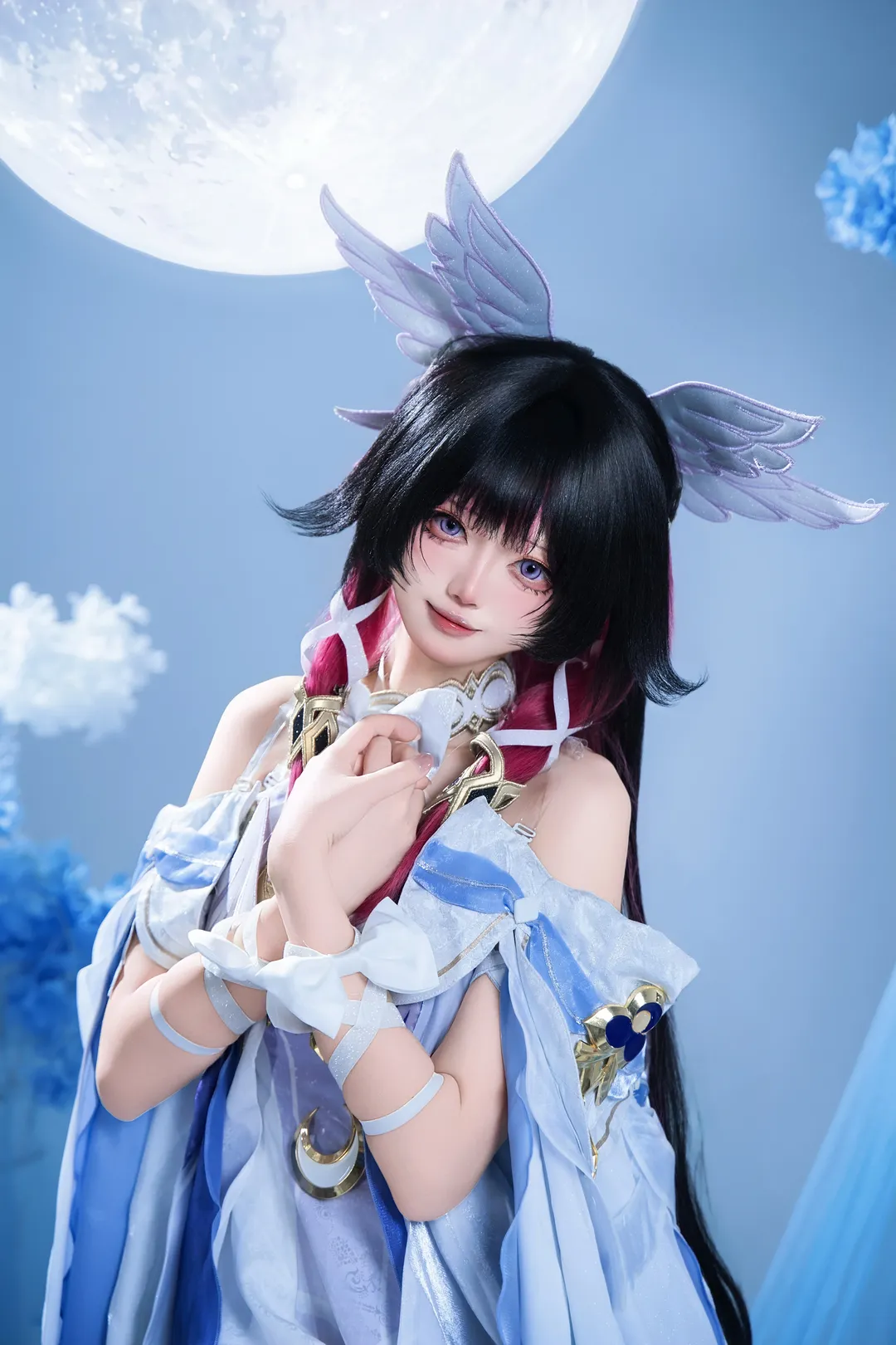 原神, 哥伦比娅cos, 愚人众执行官, 月下少女, 氛围感Cosplay - 第6张