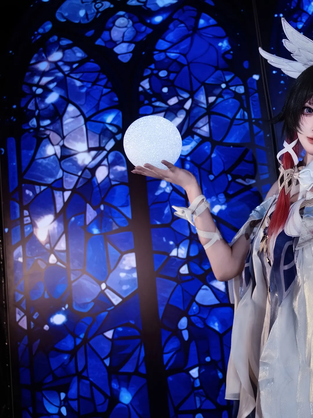 Genshin Impact, Columbina Cosplay, Girlish vibe, Moon goddess style, White dove element - Image 6