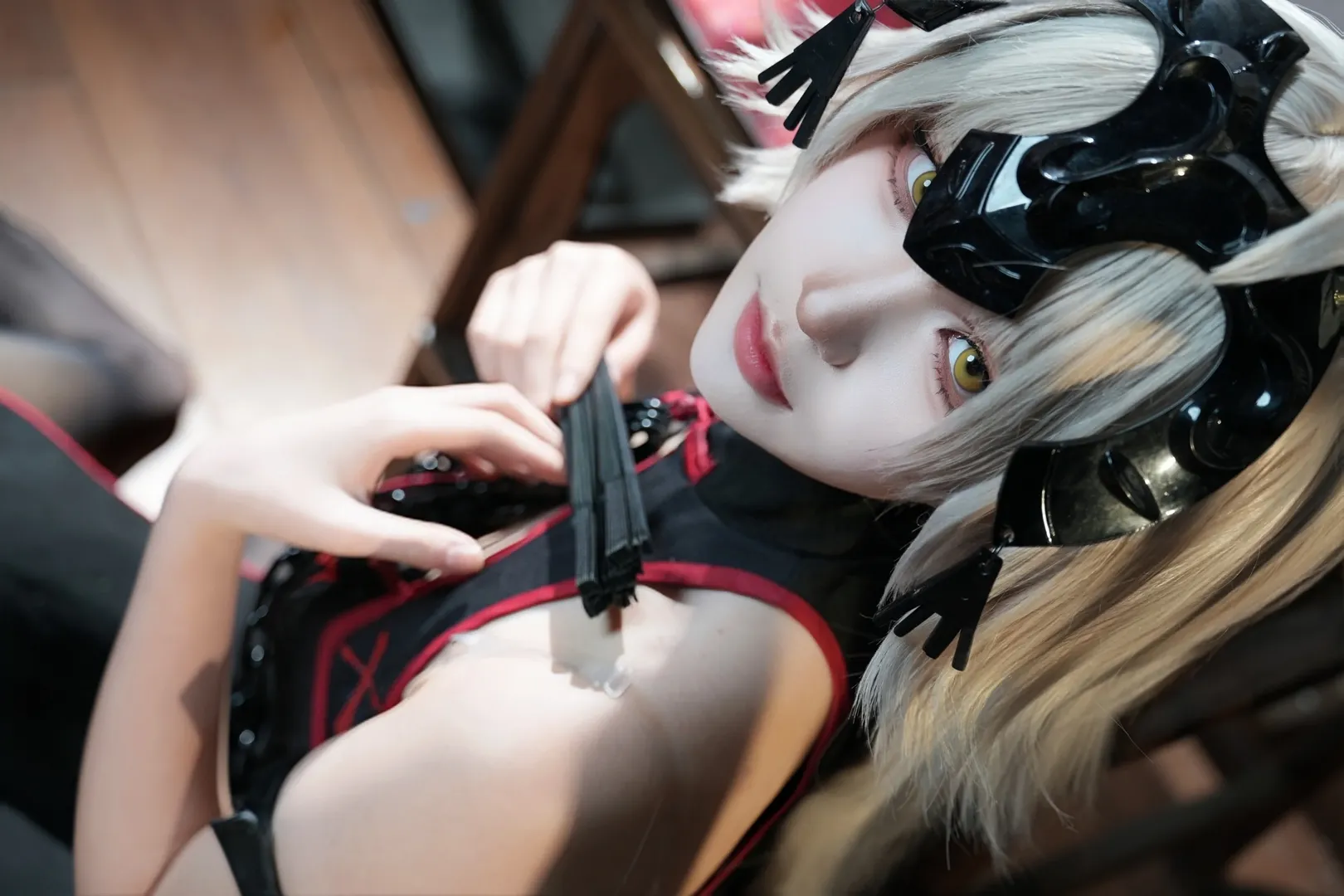 旗袍cos, 命运冠位指定, 国风cosplay, 暗黑风cos, 贞德Altercos