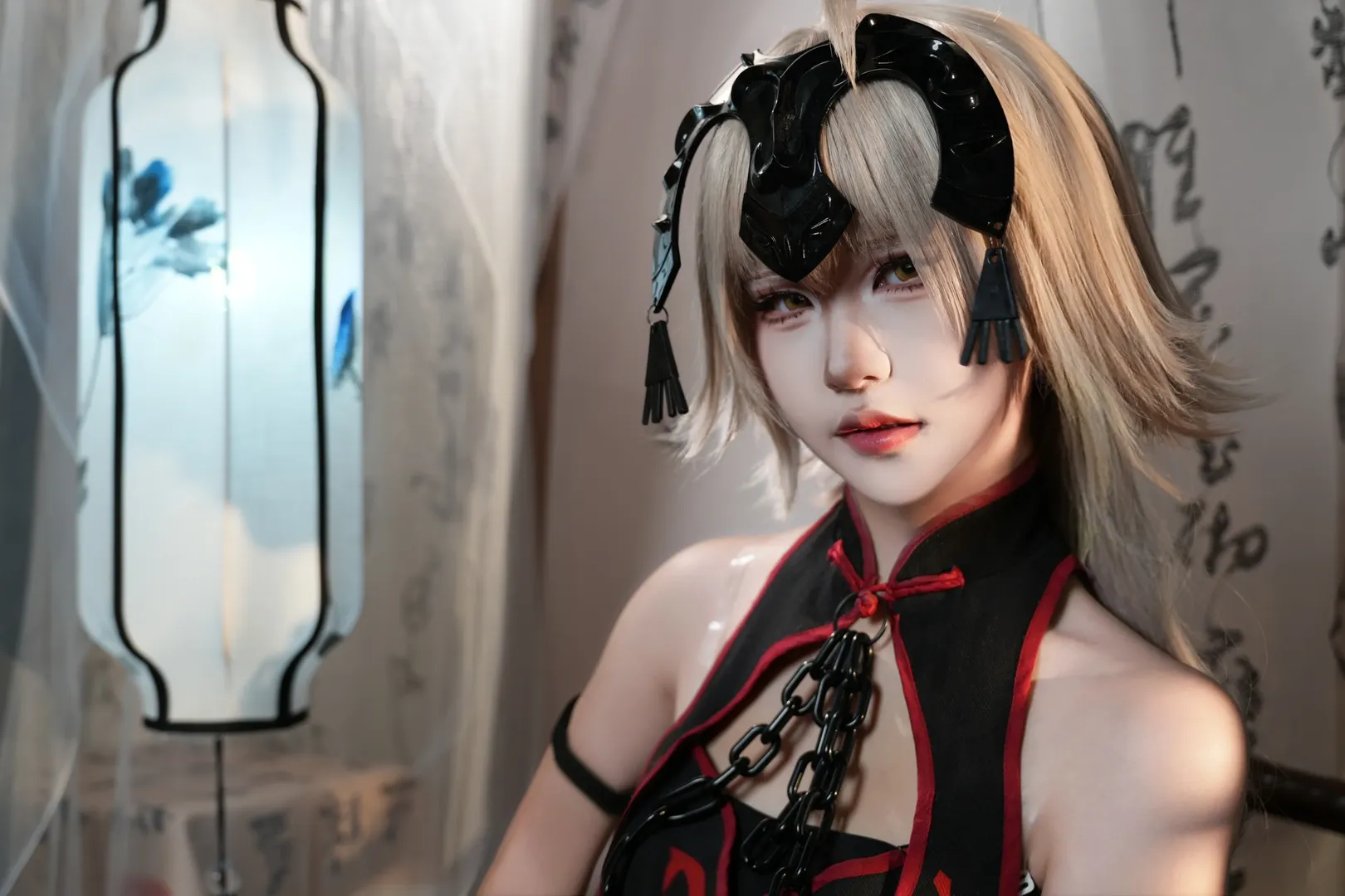 旗袍cos, 命运冠位指定, 国风cosplay, 暗黑风cos, 贞德Altercos - 第4张