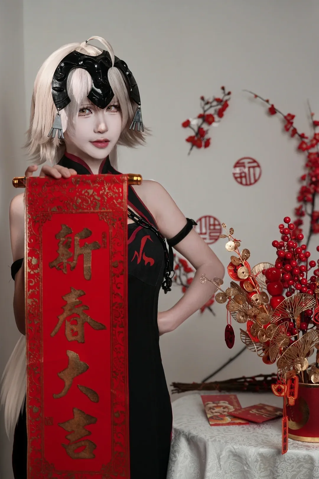 Fate/Grand Order, Cosplay photography, Jalter cosplay, New Year cosplay, Modern Cheongsam