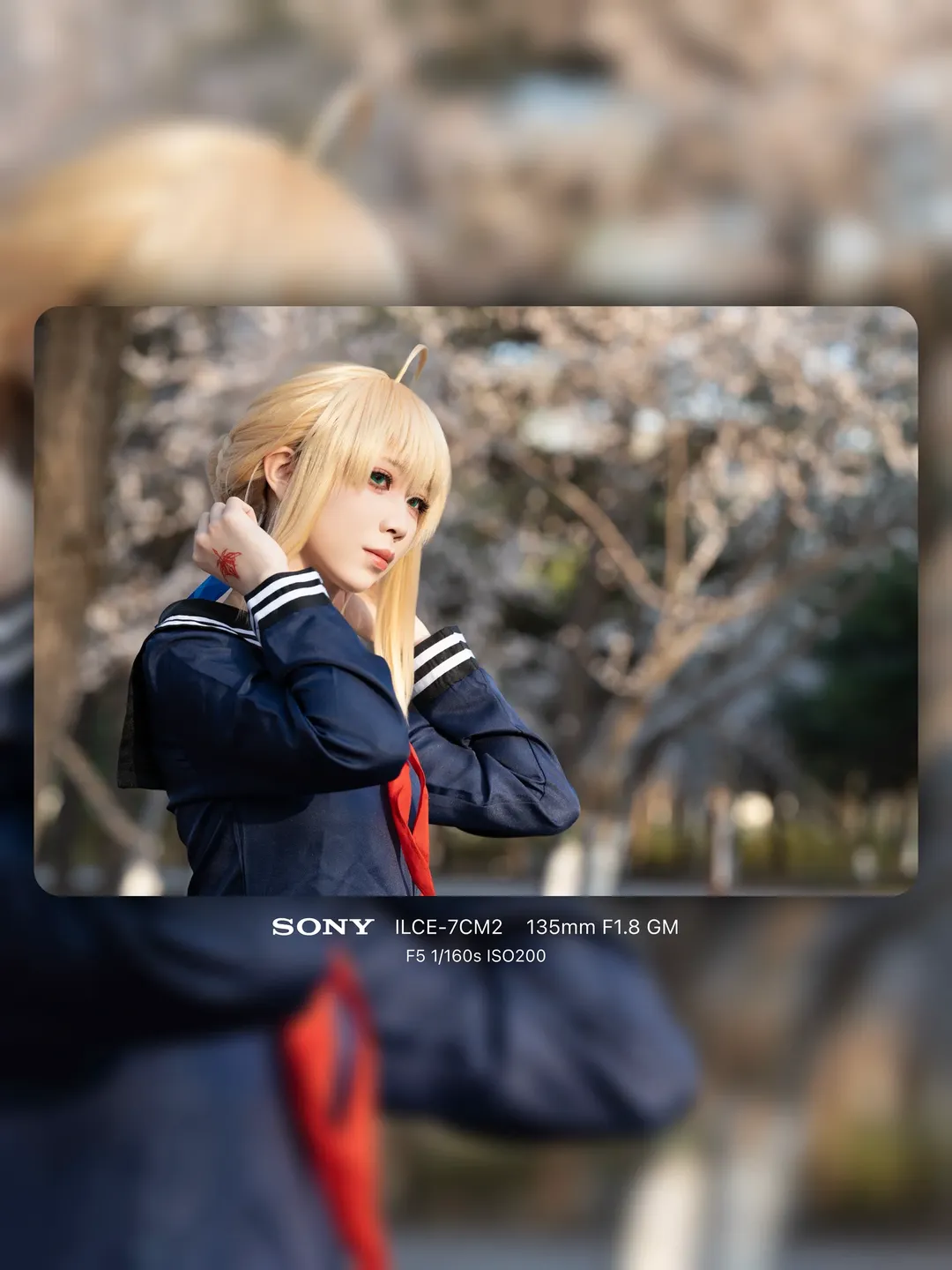 Fate/Grand Order, 阿尔托莉雅cos, JK制服, 户外人像, 135mm镜头 - 第1张