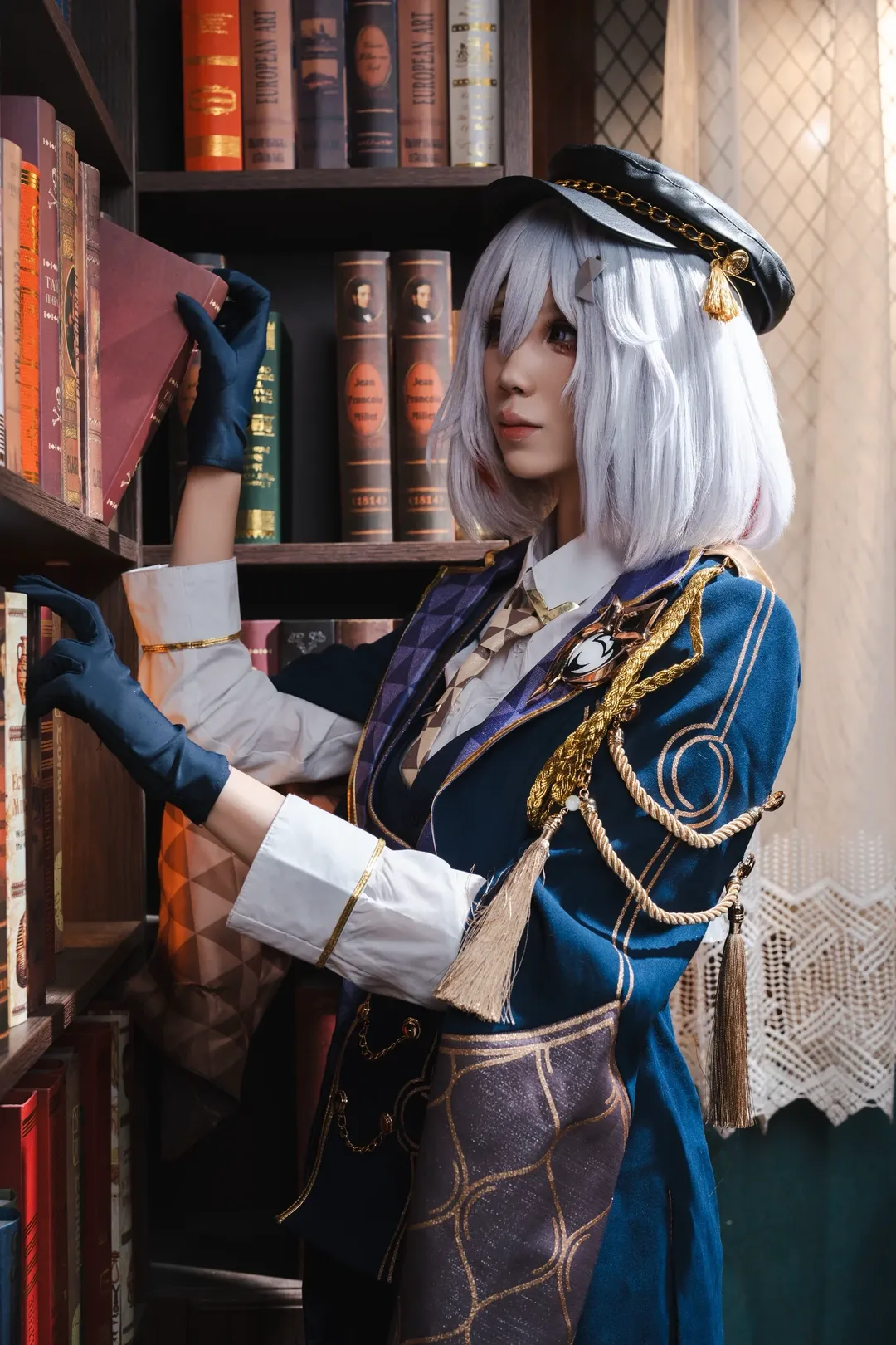 コスプレ, 崩壊：スターレイル, レトロな書斎, トパーズ コスプレ, ストッキングコーデ - 10枚目