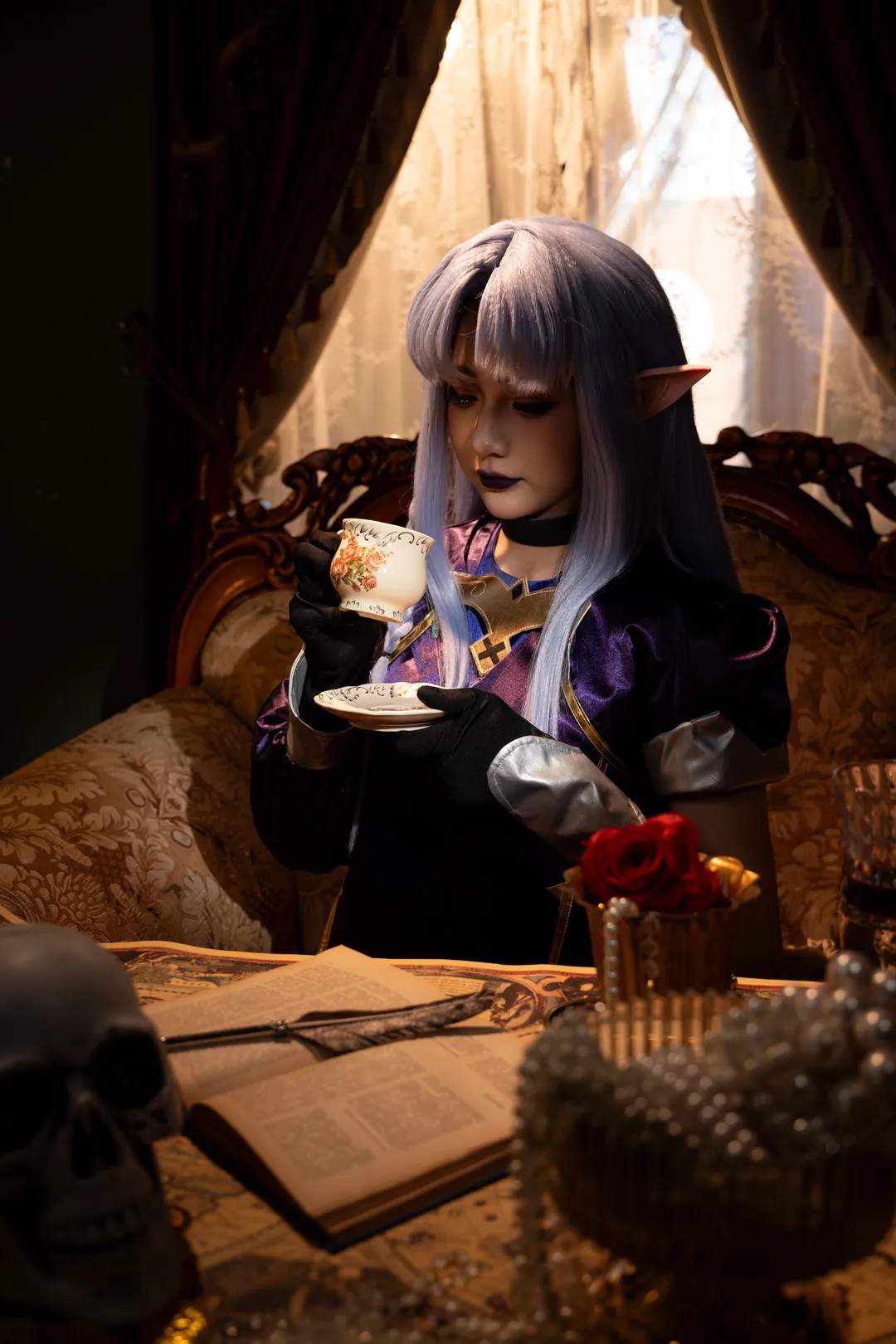 Fate, FGO, cosplay摄影, 暗黑哥特风, 美狄亚cos - 第1张