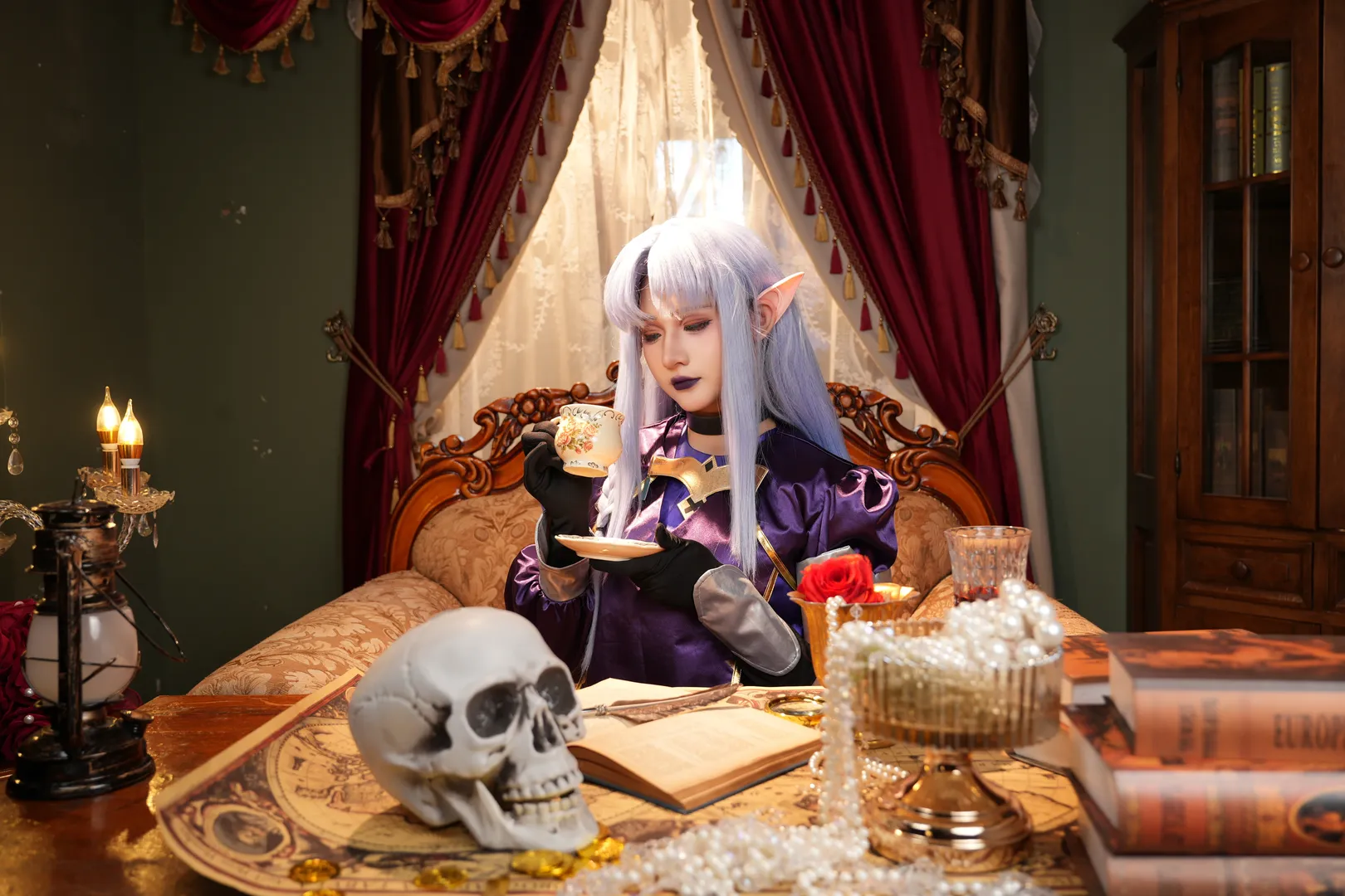 Fate, FGO, cosplay摄影, 暗黑哥特风, 美狄亚cos - 第7张
