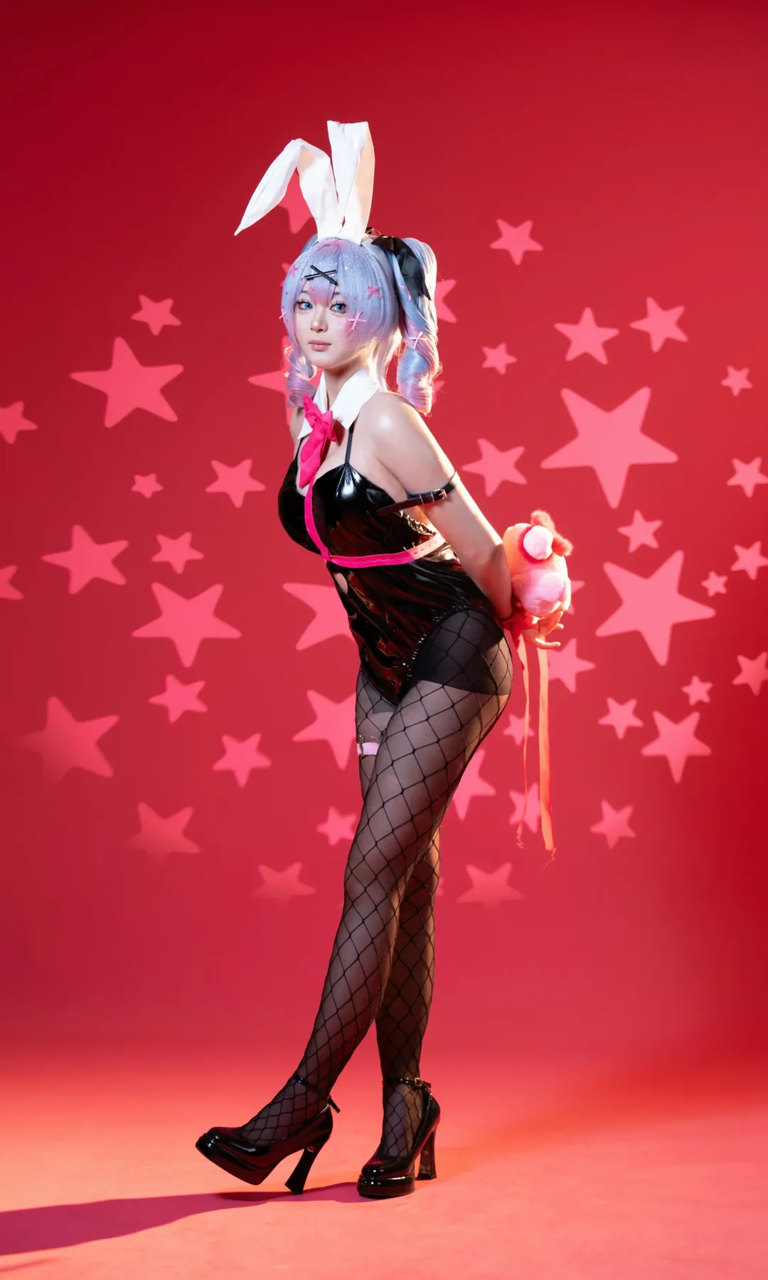 二次元摄影, 初音未来cos, 兔子洞, 丝袜穿搭, 棚拍光影 - 第10张