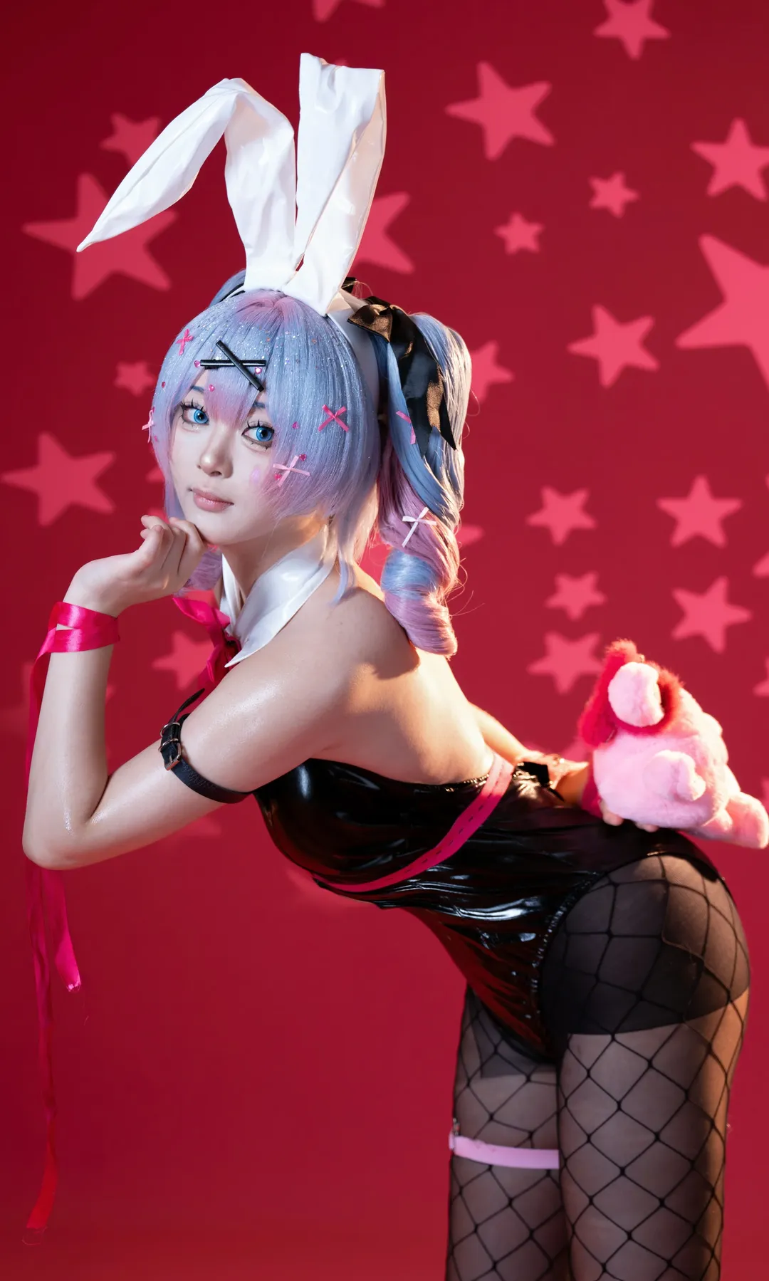 二次元摄影, 初音未来cos, 兔子洞, 丝袜穿搭, 棚拍光影 - 第8张