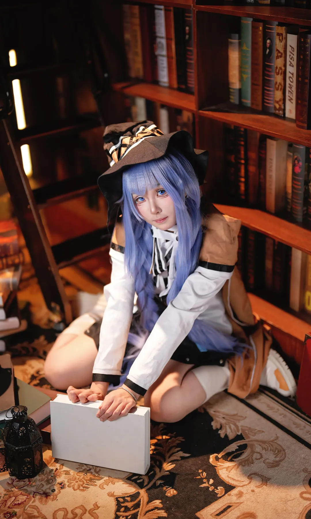 复古书房, 蓝发少女, 洛琪希cos, 无职转生, 奇幻冒险 - 第1张