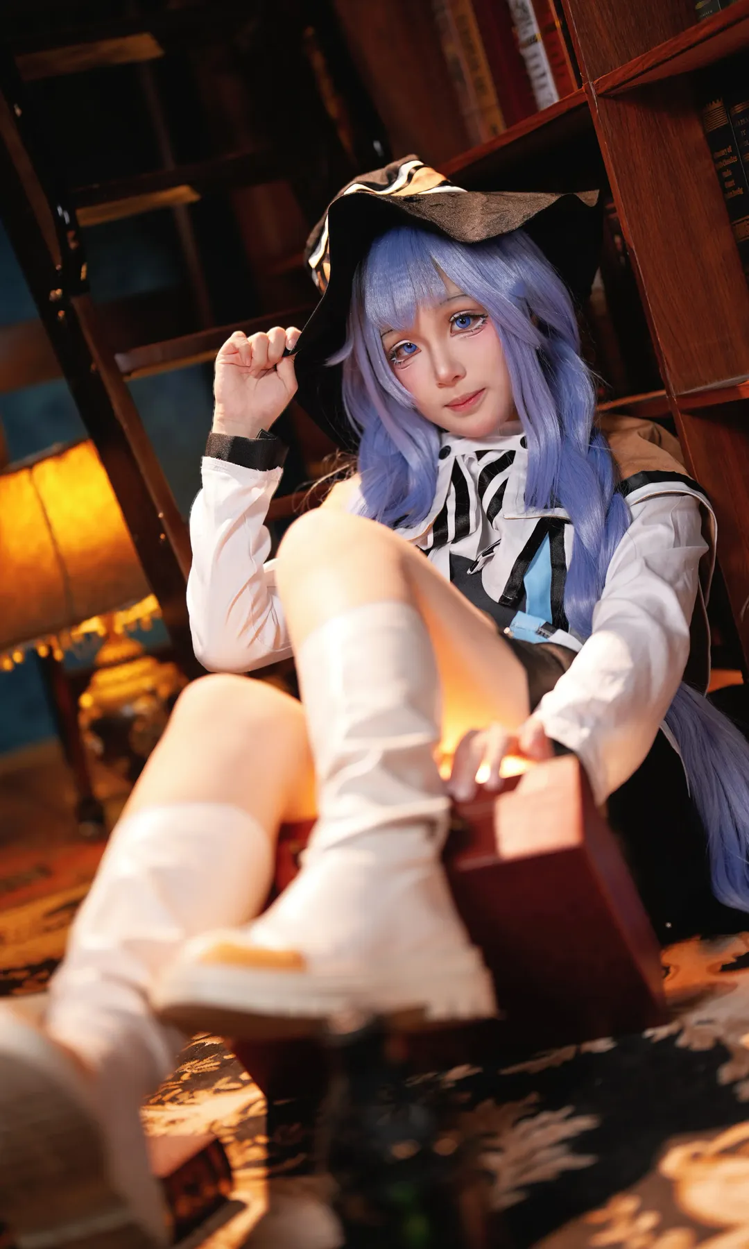 复古书房, 蓝发少女, 洛琪希cos, 无职转生, 奇幻冒险 - 第2张