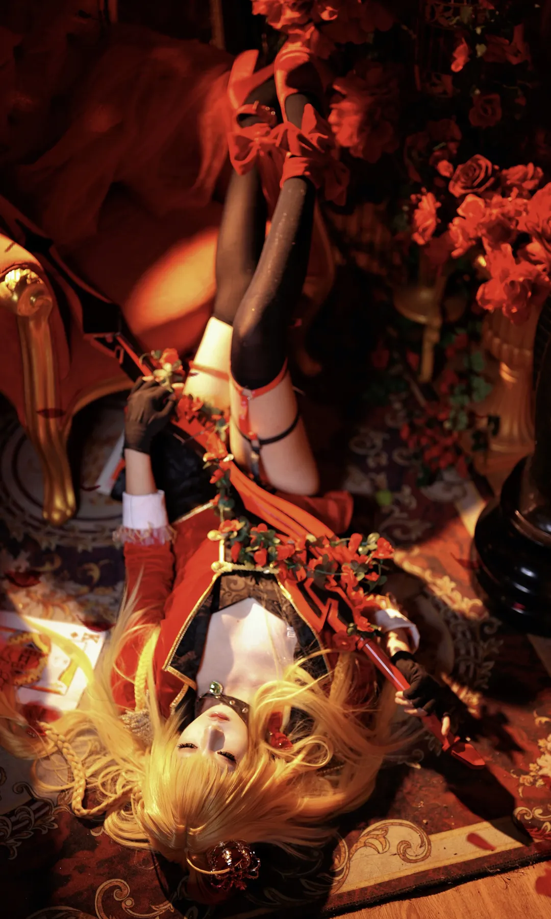 cosplay, cos正片, Fate, 尼禄cos, 黑丝 - 第1张