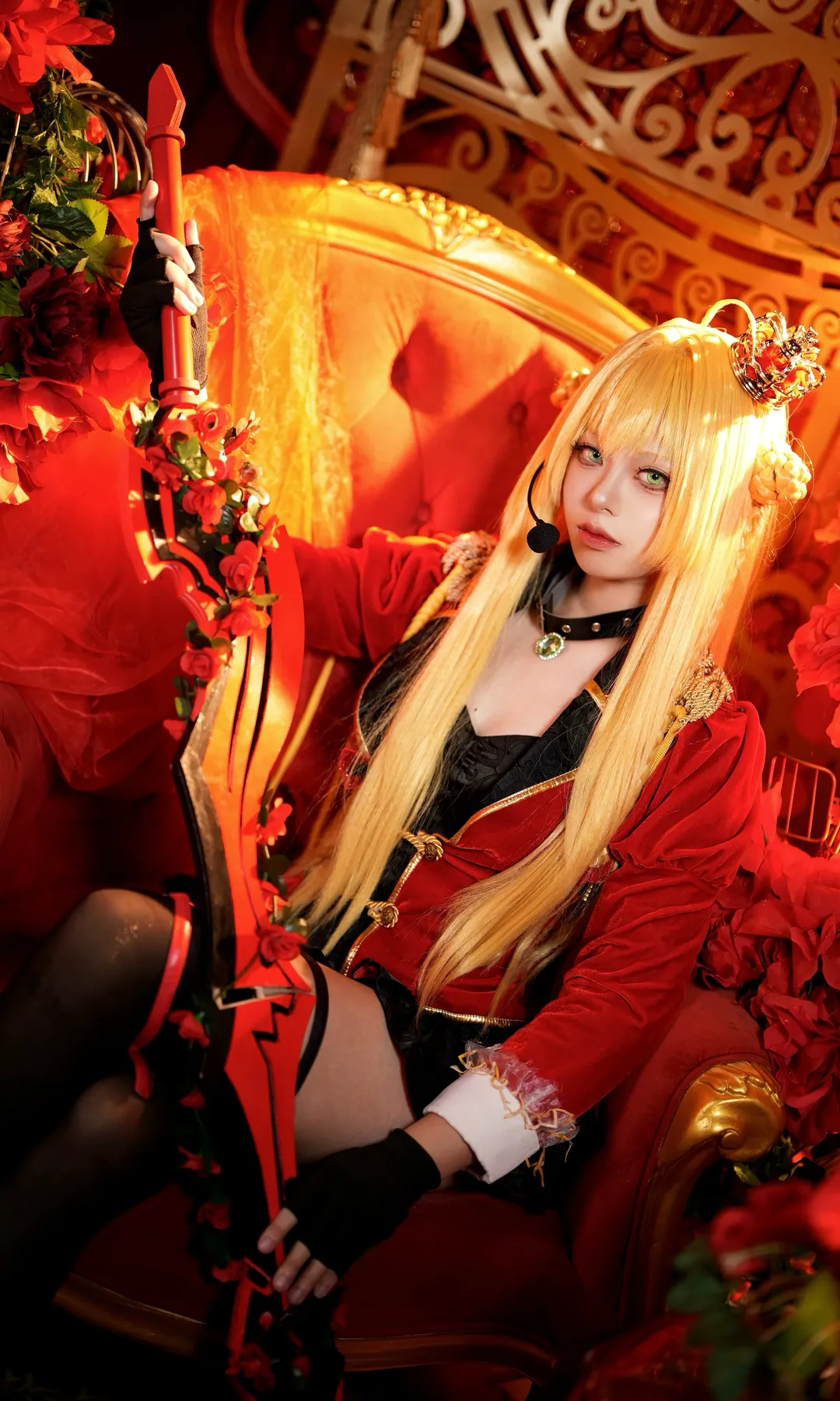 cosplay, cos正片, Fate, 尼禄cos, 黑丝 - 第2张