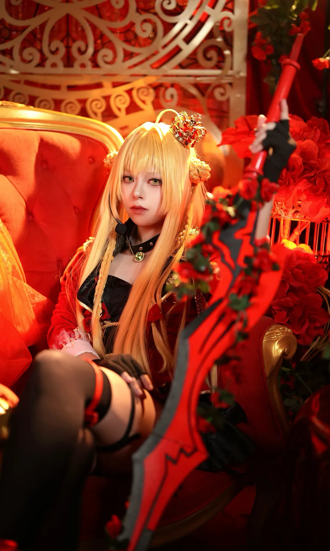 cosplay, cos正片, Fate, 尼禄cos, 黑丝 - 第4张