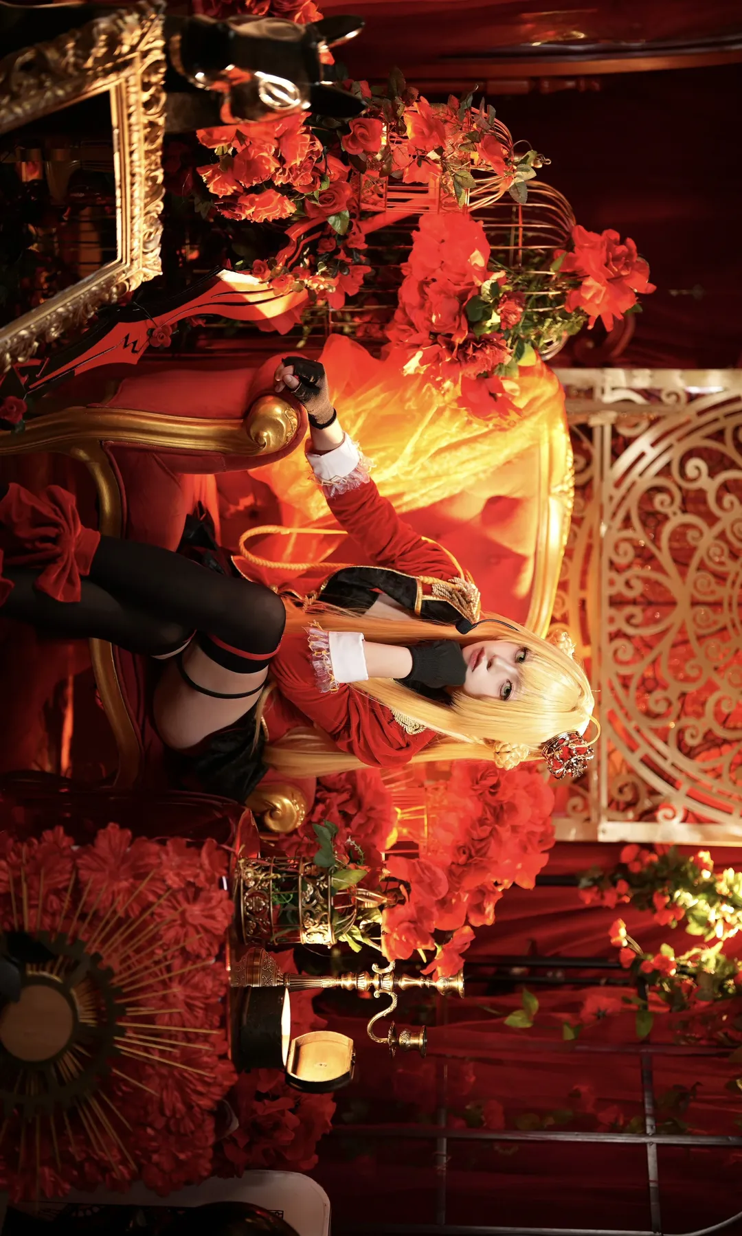 cosplay, cos正片, Fate, 尼禄cos, 黑丝 - 第6张
