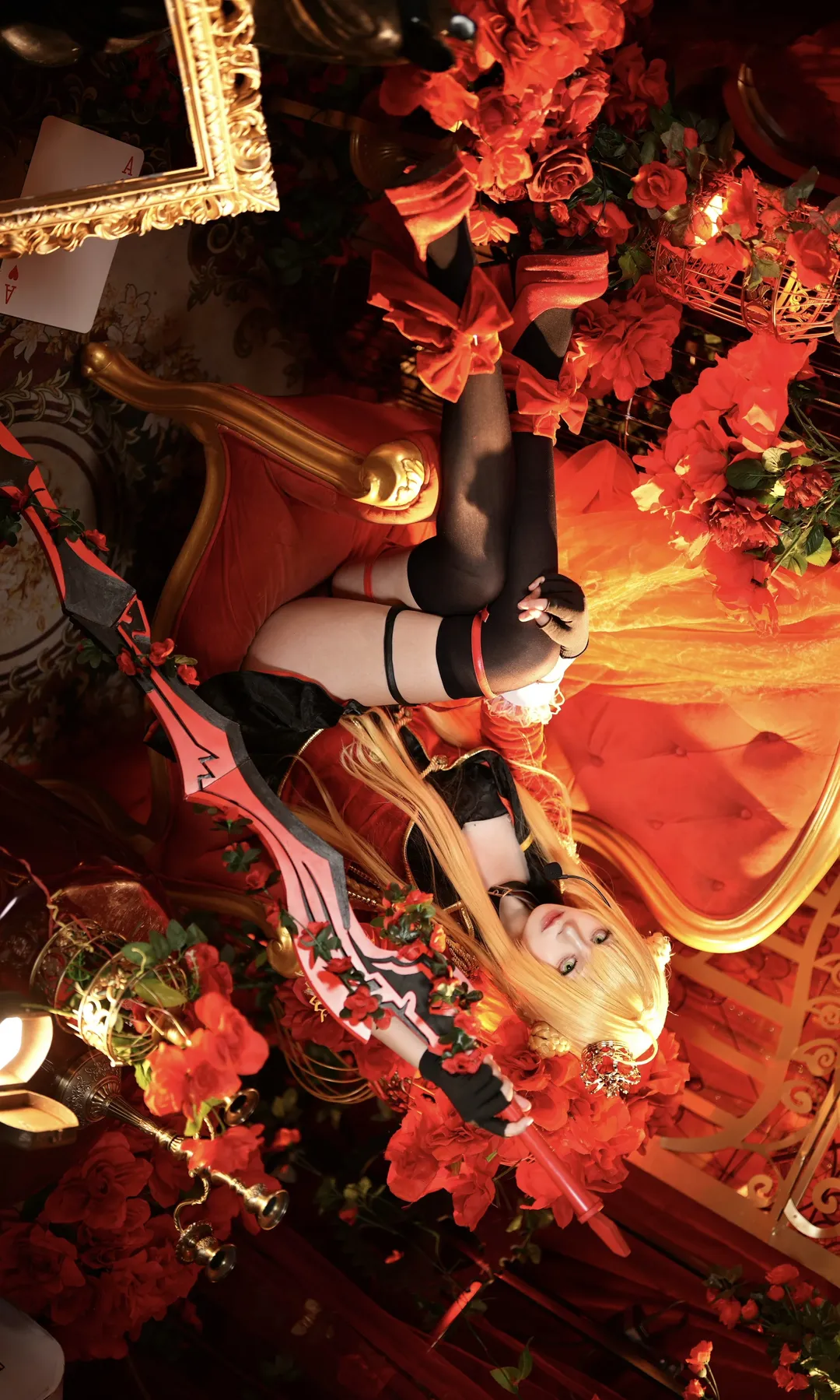 cosplay, cos正片, Fate, 尼禄cos, 黑丝