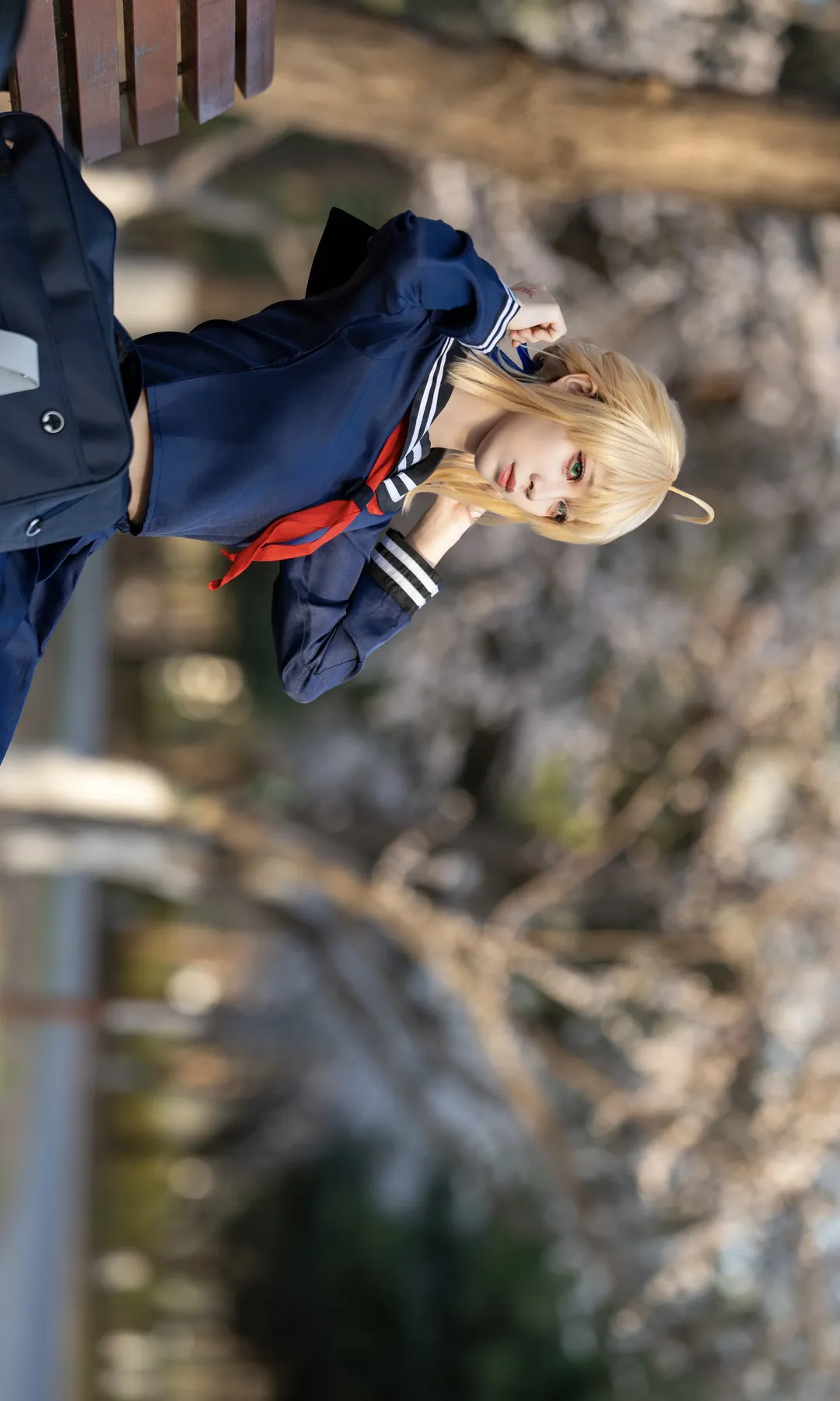 cos正片, 阿尔托莉雅cos, Fate, 白丝, jk制服 - 第16张