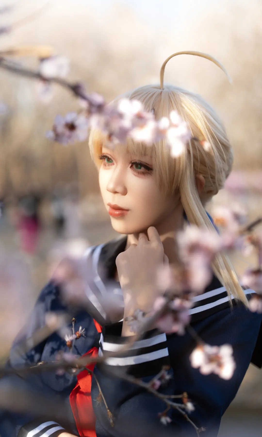 cos正片, 阿尔托莉雅cos, Fate, 白丝, jk制服 - 第7张