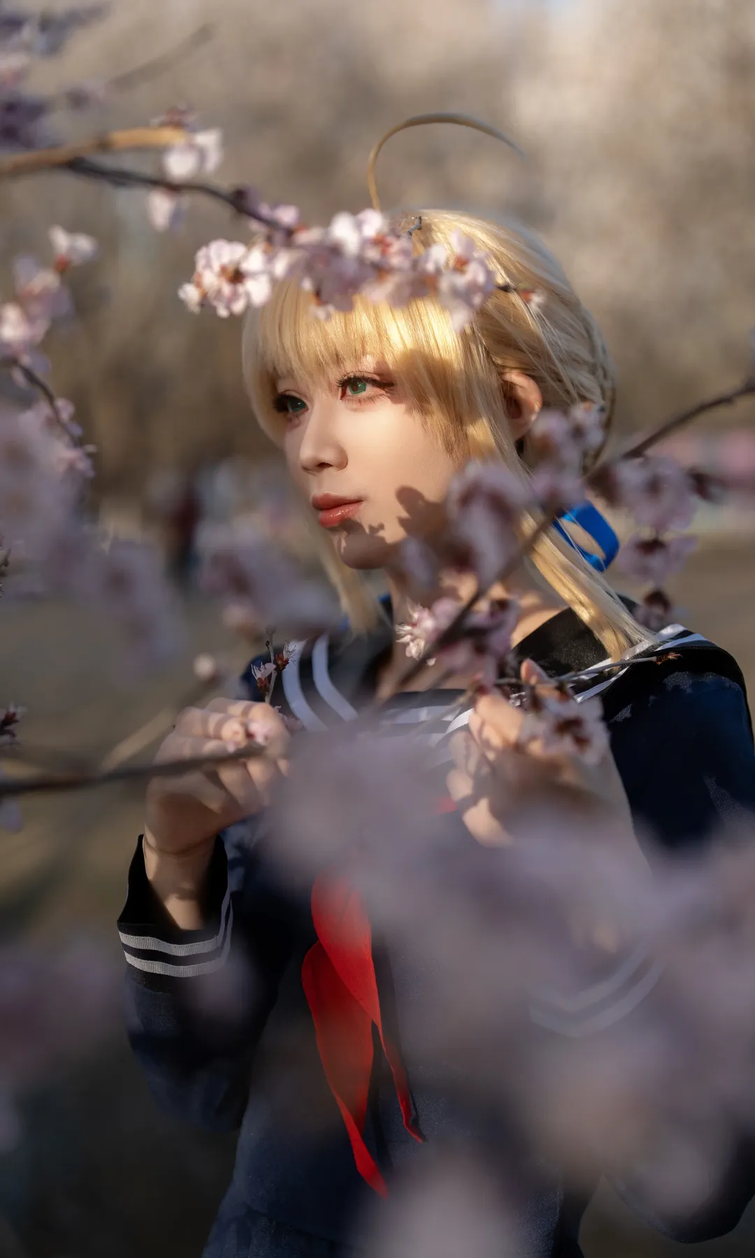 cos正片, 阿尔托莉雅cos, Fate, 白丝, jk制服 - 第8张