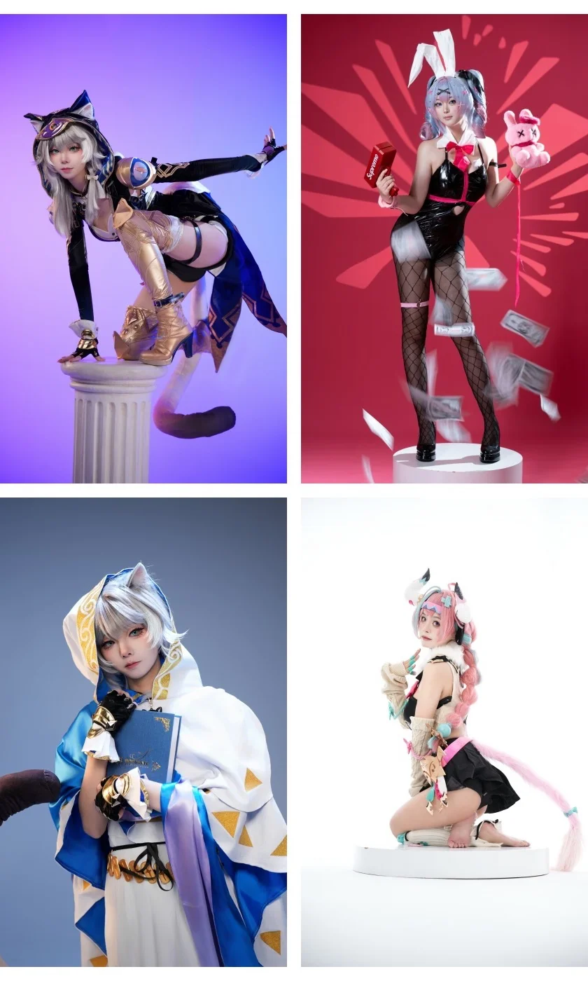 赛飞儿cos, 瓦雷莎cos, cosplay摄影, 黑丝cos, 兔子洞cos - 第1张