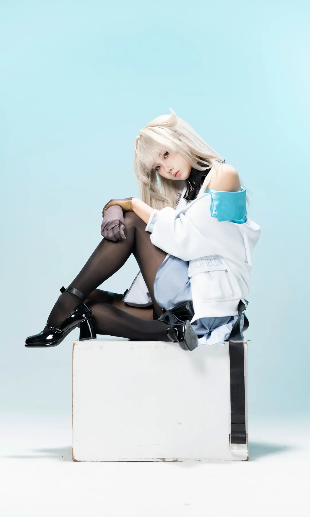 アークナイツ：エンドフィールド, ポーズ参考, スタジオ撮影, ペリカ コスプレ, ストッキングコスプレ - 1枚目
