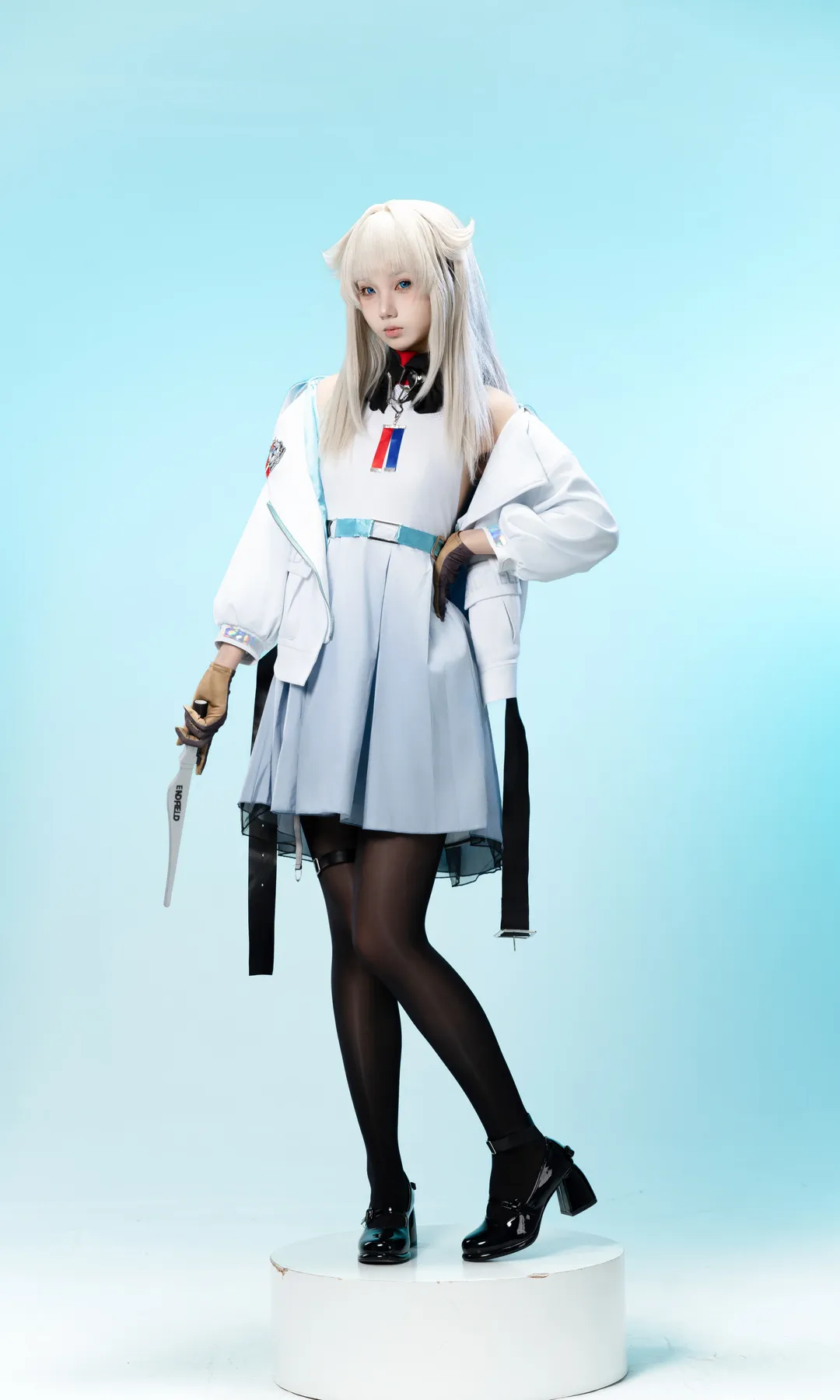 アークナイツ：エンドフィールド, ポーズ参考, スタジオ撮影, ペリカ コスプレ, ストッキングコスプレ - 10枚目