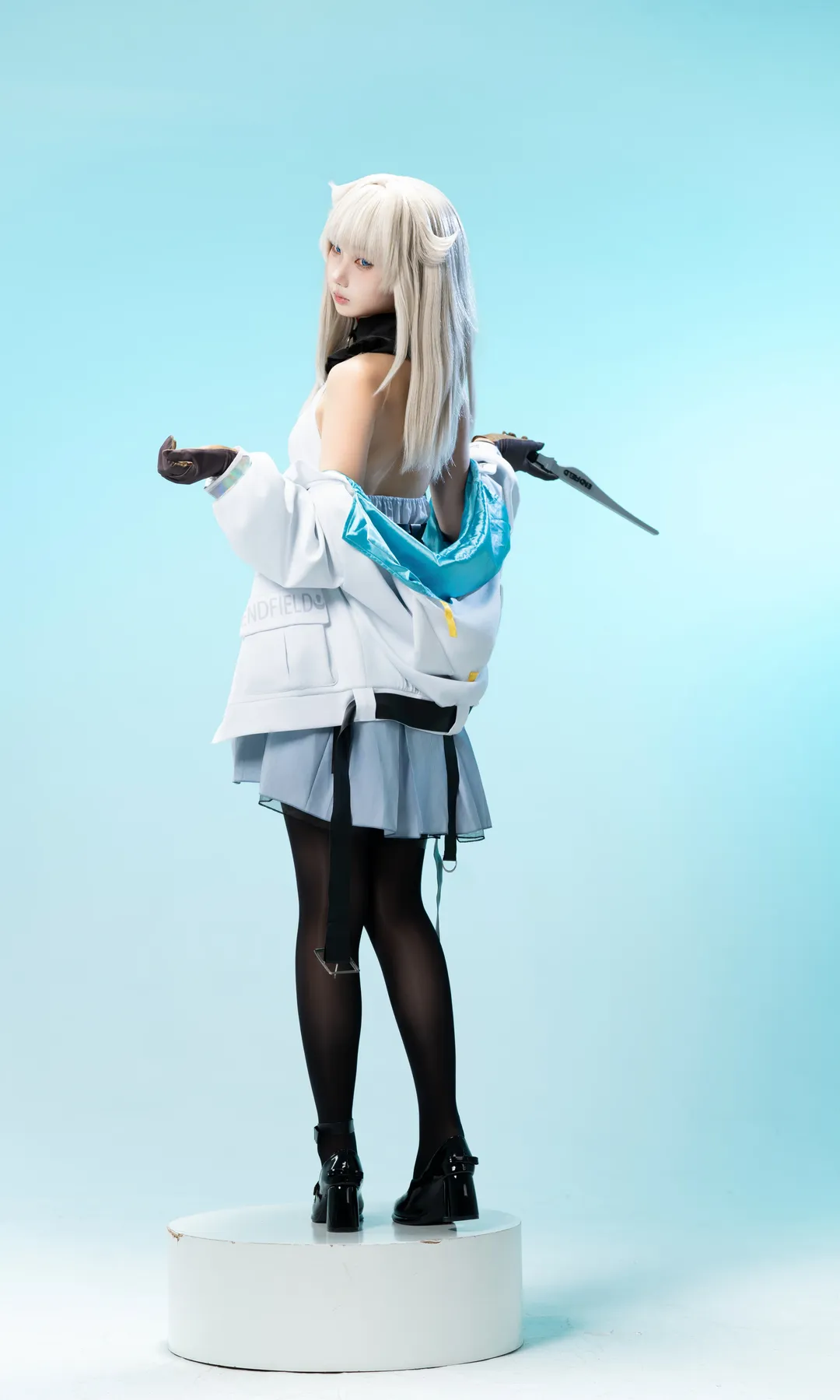 アークナイツ：エンドフィールド, ポーズ参考, スタジオ撮影, ペリカ コスプレ, ストッキングコスプレ - 11枚目