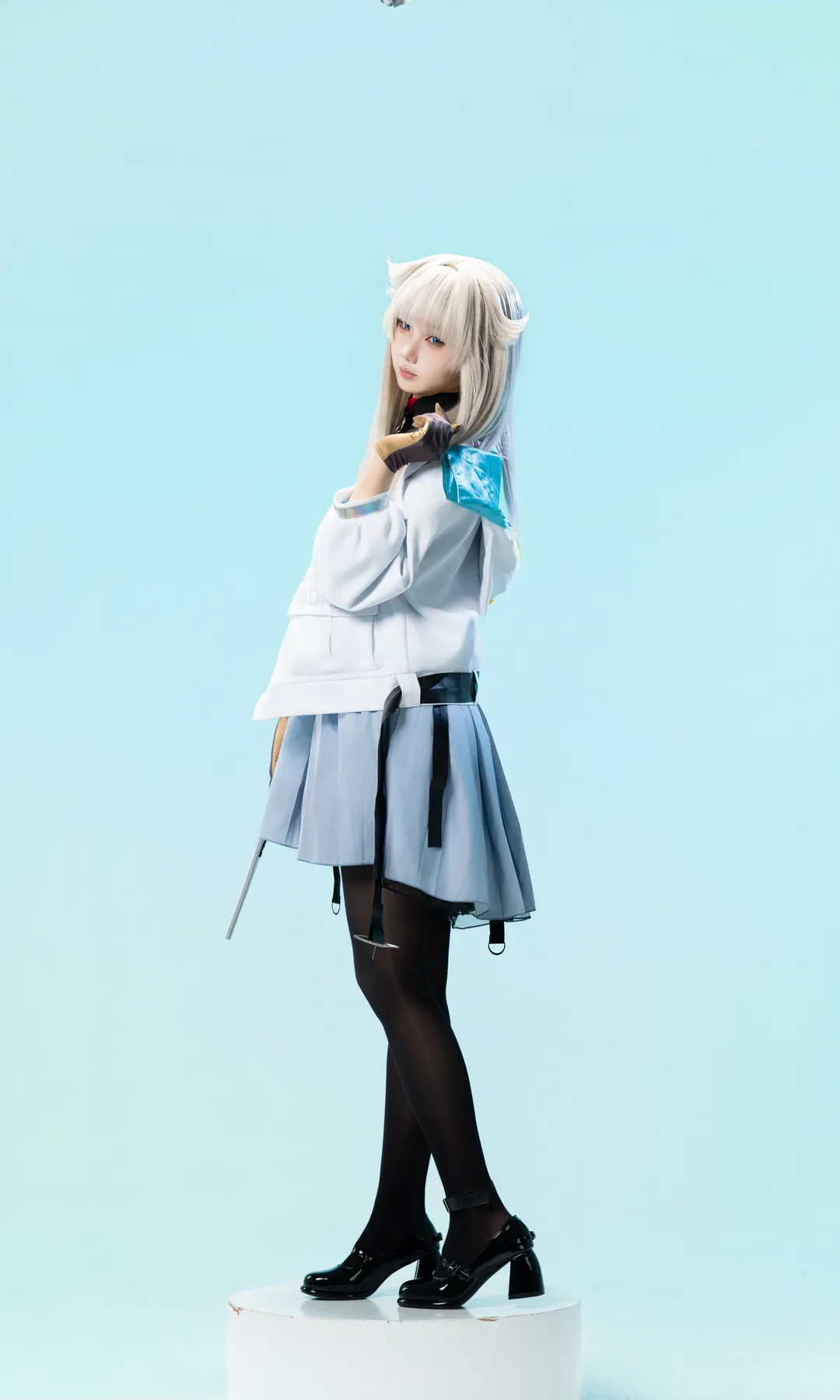 アークナイツ：エンドフィールド, ポーズ参考, スタジオ撮影, ペリカ コスプレ, ストッキングコスプレ - 14枚目