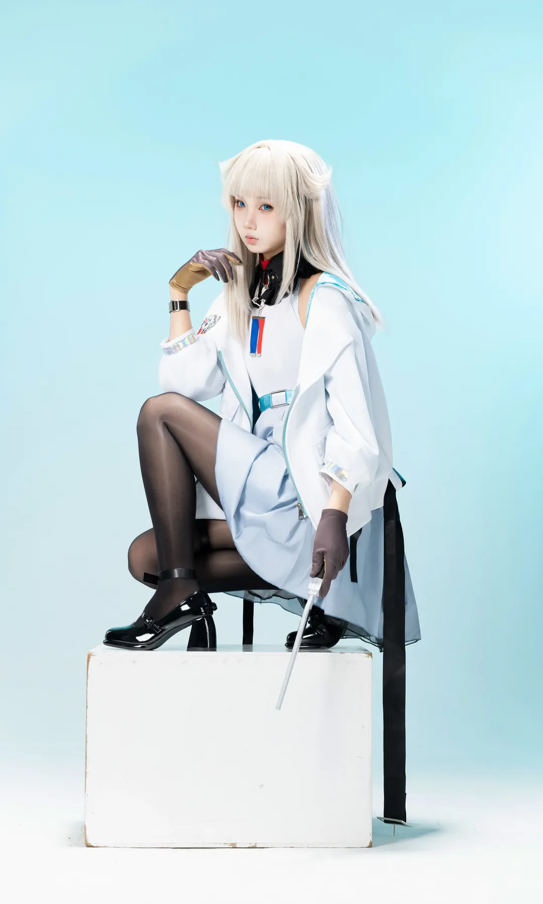 アークナイツ：エンドフィールド, ポーズ参考, スタジオ撮影, ペリカ コスプレ, ストッキングコスプレ - 2枚目