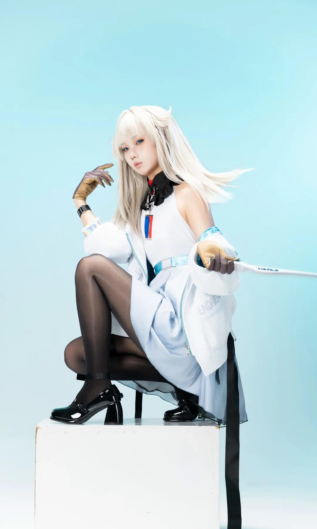 アークナイツ：エンドフィールド, ポーズ参考, スタジオ撮影, ペリカ コスプレ, ストッキングコスプレ - 3枚目