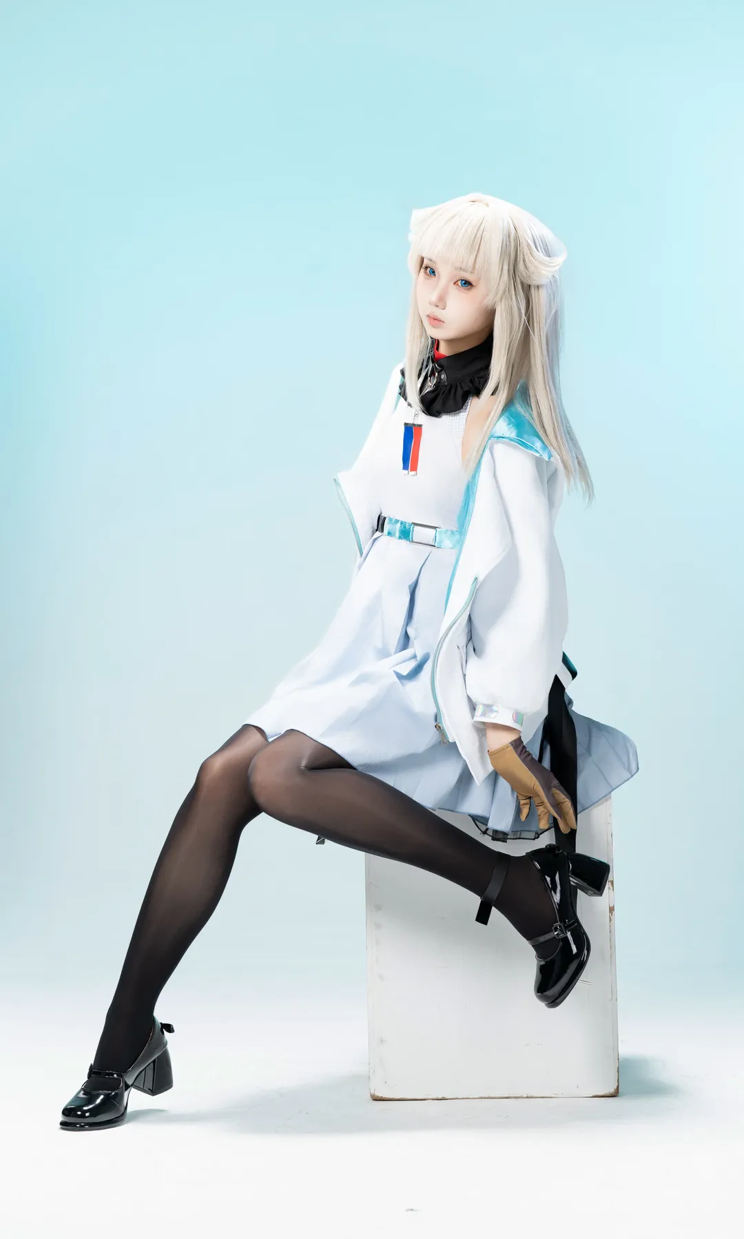 明日方舟终末地, 动作参考, 棚拍写真, 佩丽卡cos, 丝袜cosplay