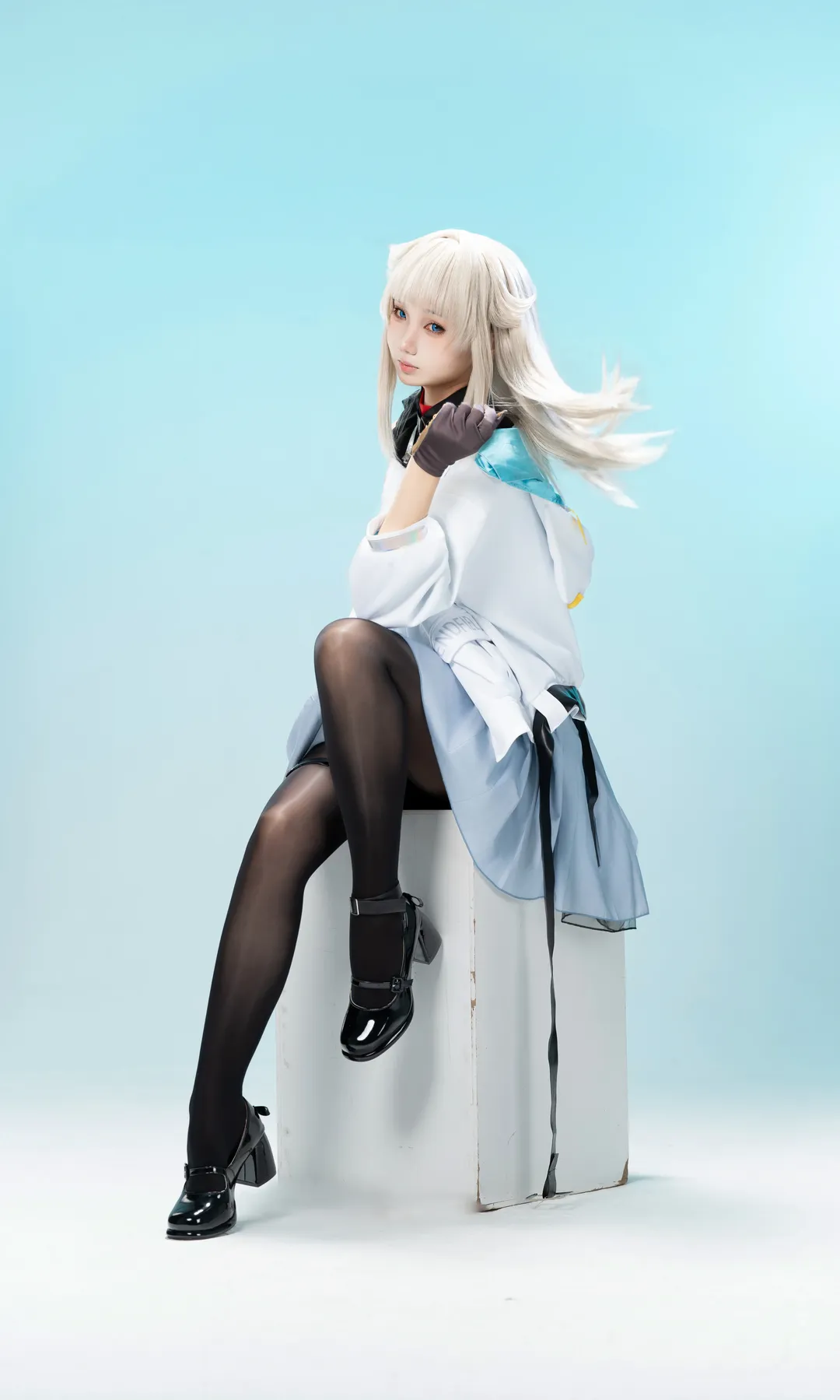 アークナイツ：エンドフィールド, ポーズ参考, スタジオ撮影, ペリカ コスプレ, ストッキングコスプレ - 5枚目