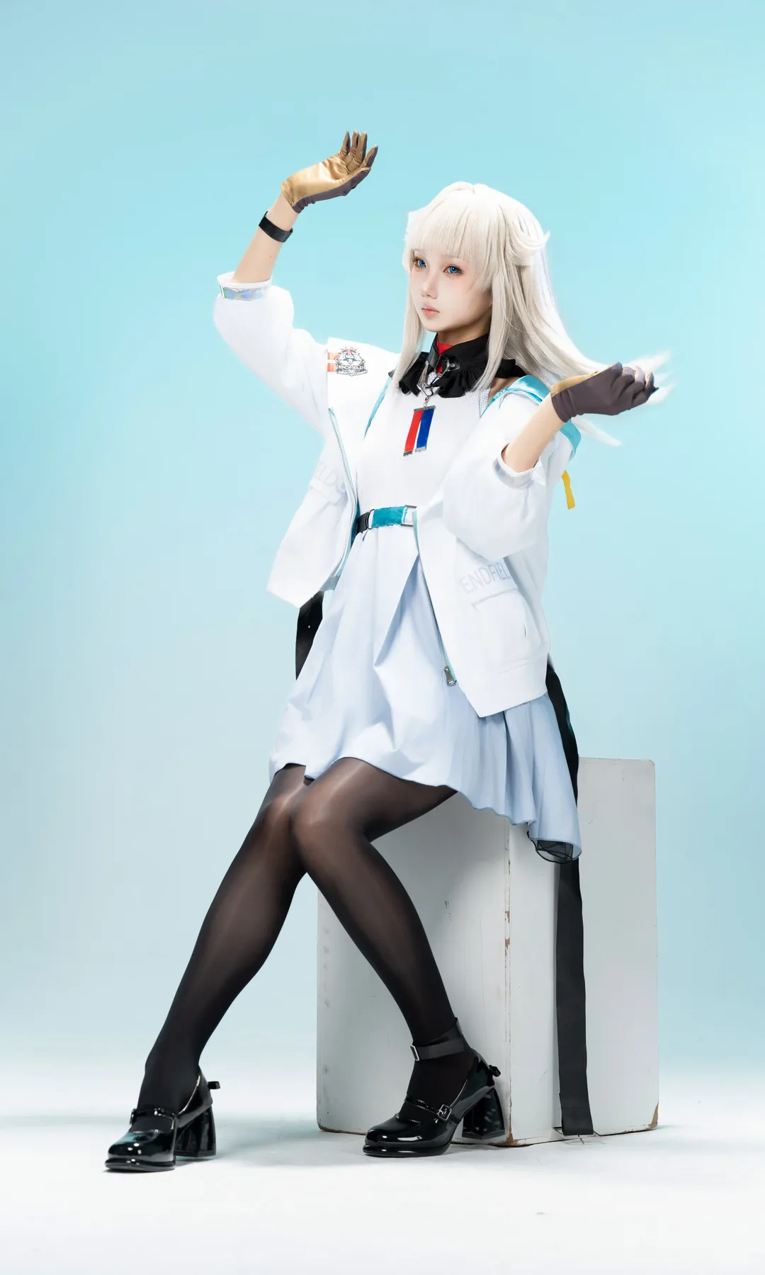 アークナイツ：エンドフィールド, ポーズ参考, スタジオ撮影, ペリカ コスプレ, ストッキングコスプレ - 6枚目