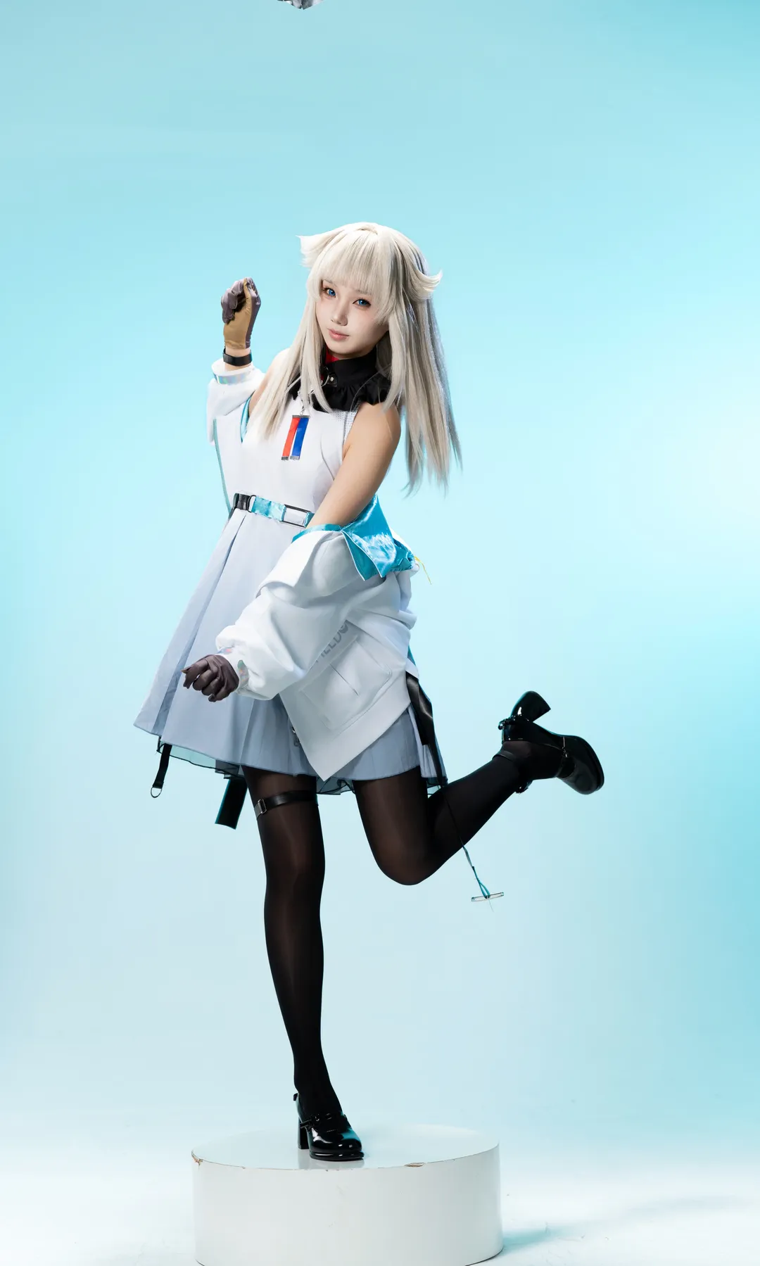 アークナイツ：エンドフィールド, ポーズ参考, スタジオ撮影, ペリカ コスプレ, ストッキングコスプレ - 8枚目