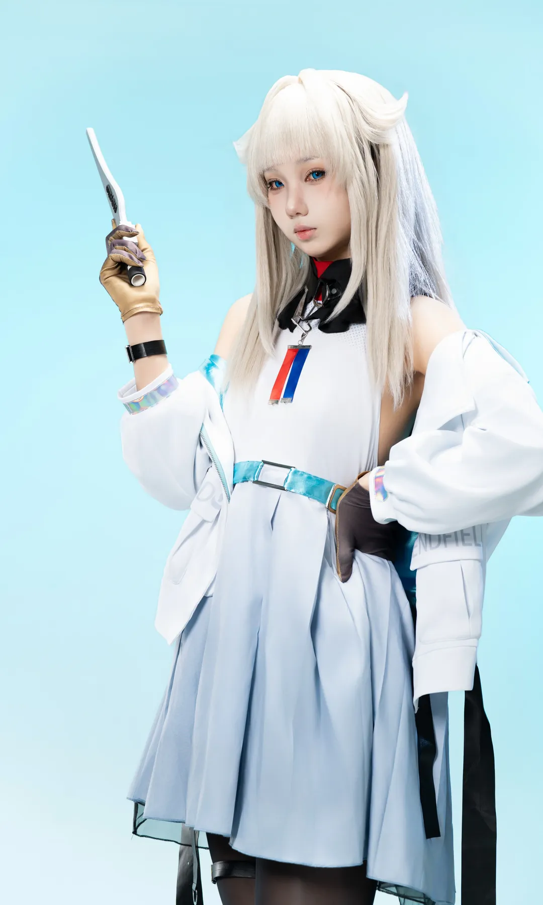 アークナイツ：エンドフィールド, ポーズ参考, スタジオ撮影, ペリカ コスプレ, ストッキングコスプレ - 9枚目