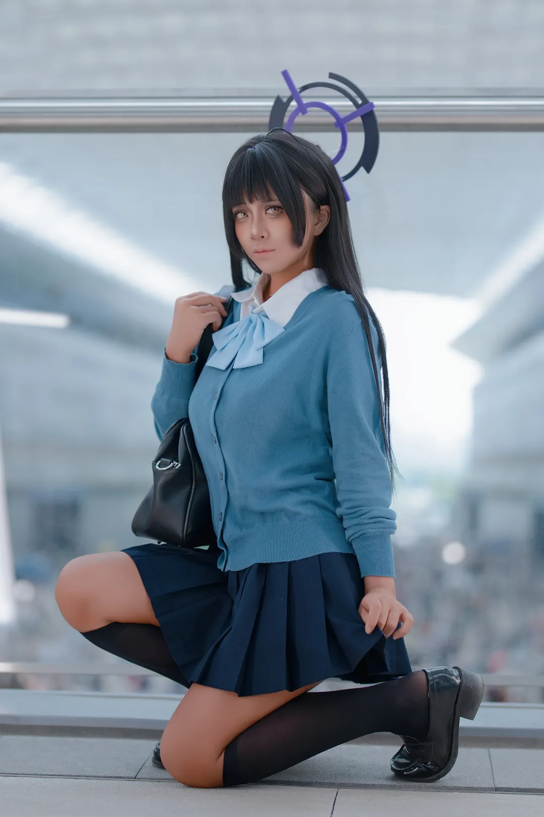 ブルーアーカイブ, CP31アニメコンベンション, オーバーニーソックス, 角楯カリンコスプレ, 日焼けJK - 10枚目