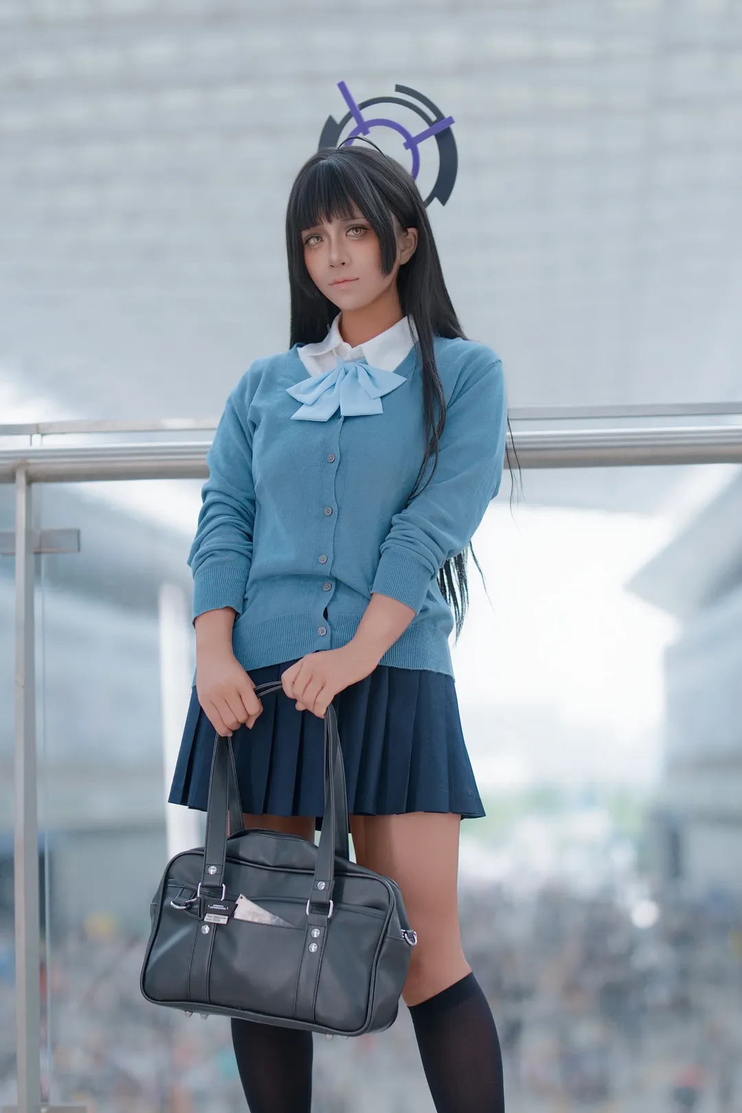 ブルーアーカイブ, CP31アニメコンベンション, オーバーニーソックス, 角楯カリンコスプレ, 日焼けJK - 3枚目