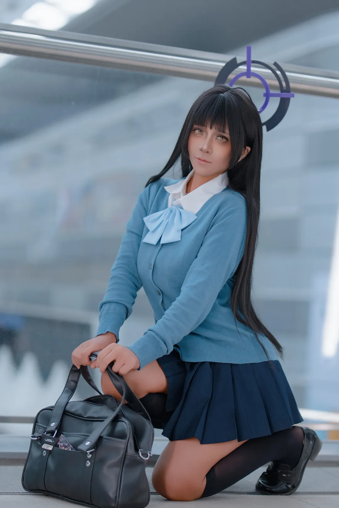 ブルーアーカイブ, CP31アニメコンベンション, オーバーニーソックス, 角楯カリンコスプレ, 日焼けJK - 9枚目