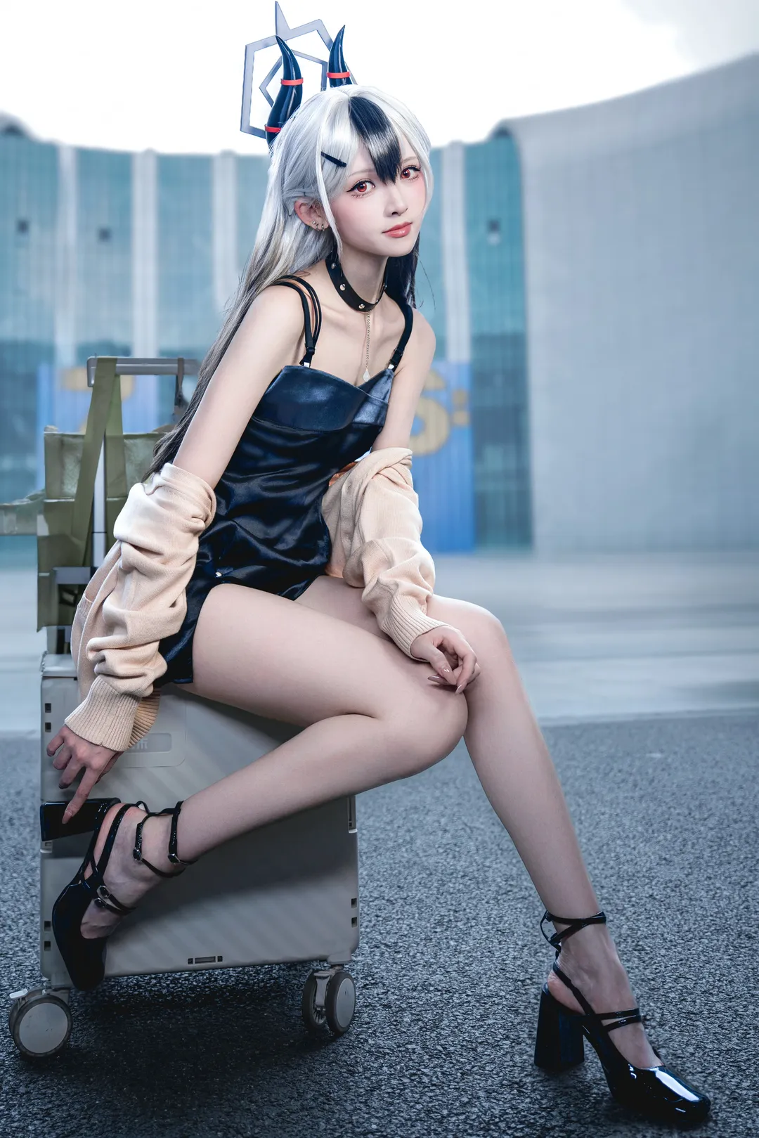 蔚蓝档案, 漫展返图, 二次元cosplay, 鬼方佳代子cos, 礼服cos