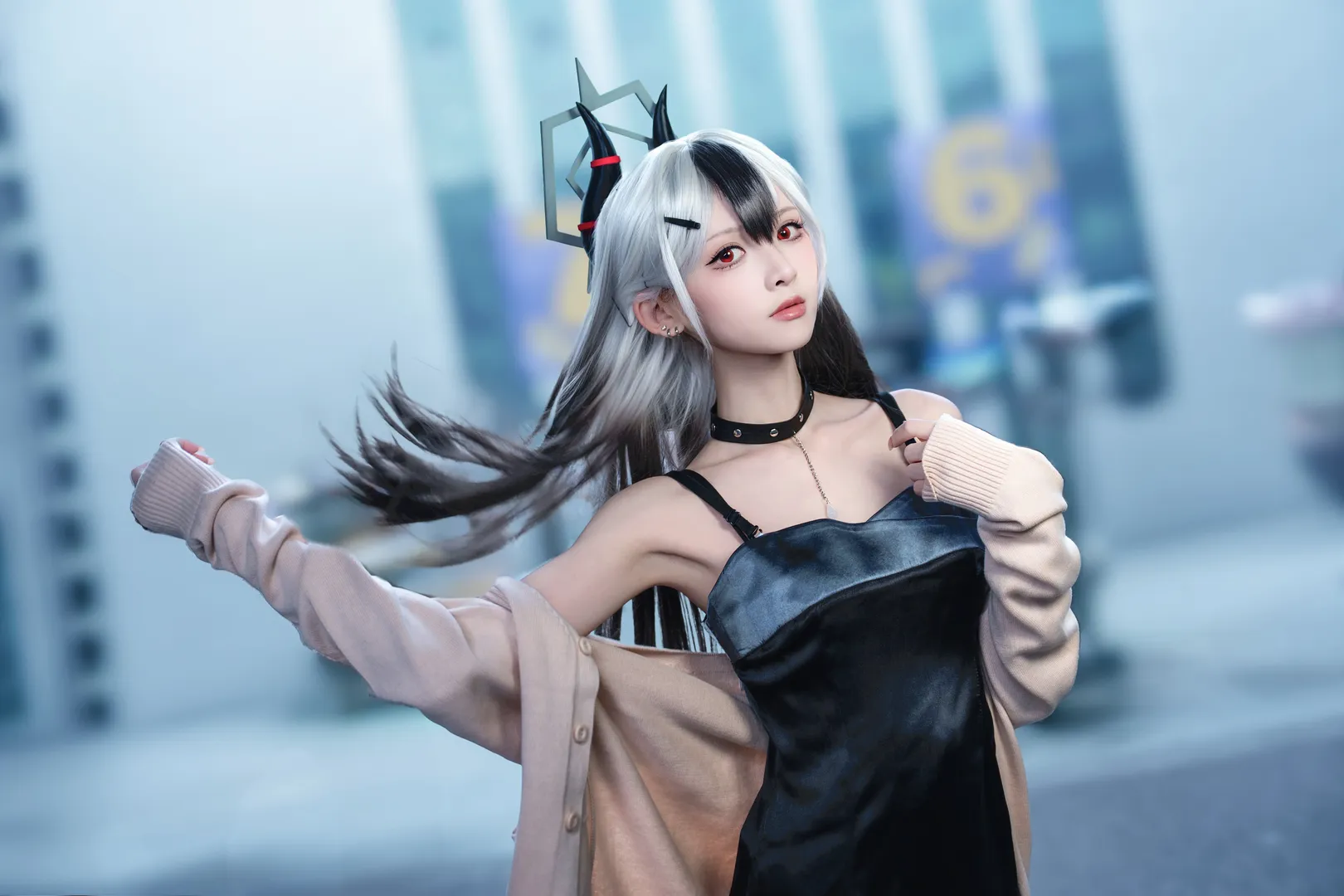 蔚蓝档案, 漫展返图, 二次元cosplay, 鬼方佳代子cos, 礼服cos - 第4张