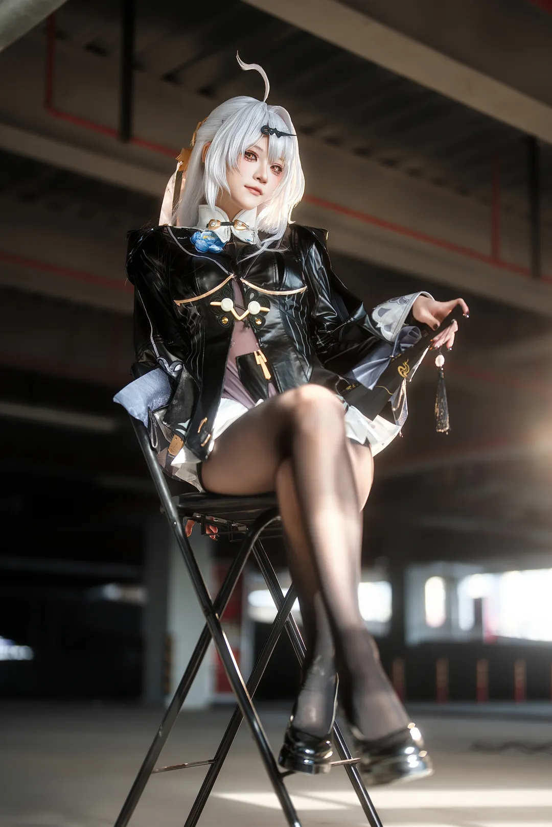 绝区零, cosplay, 仪玄cos, 黑丝穿搭, 工业风片场 - 第2张