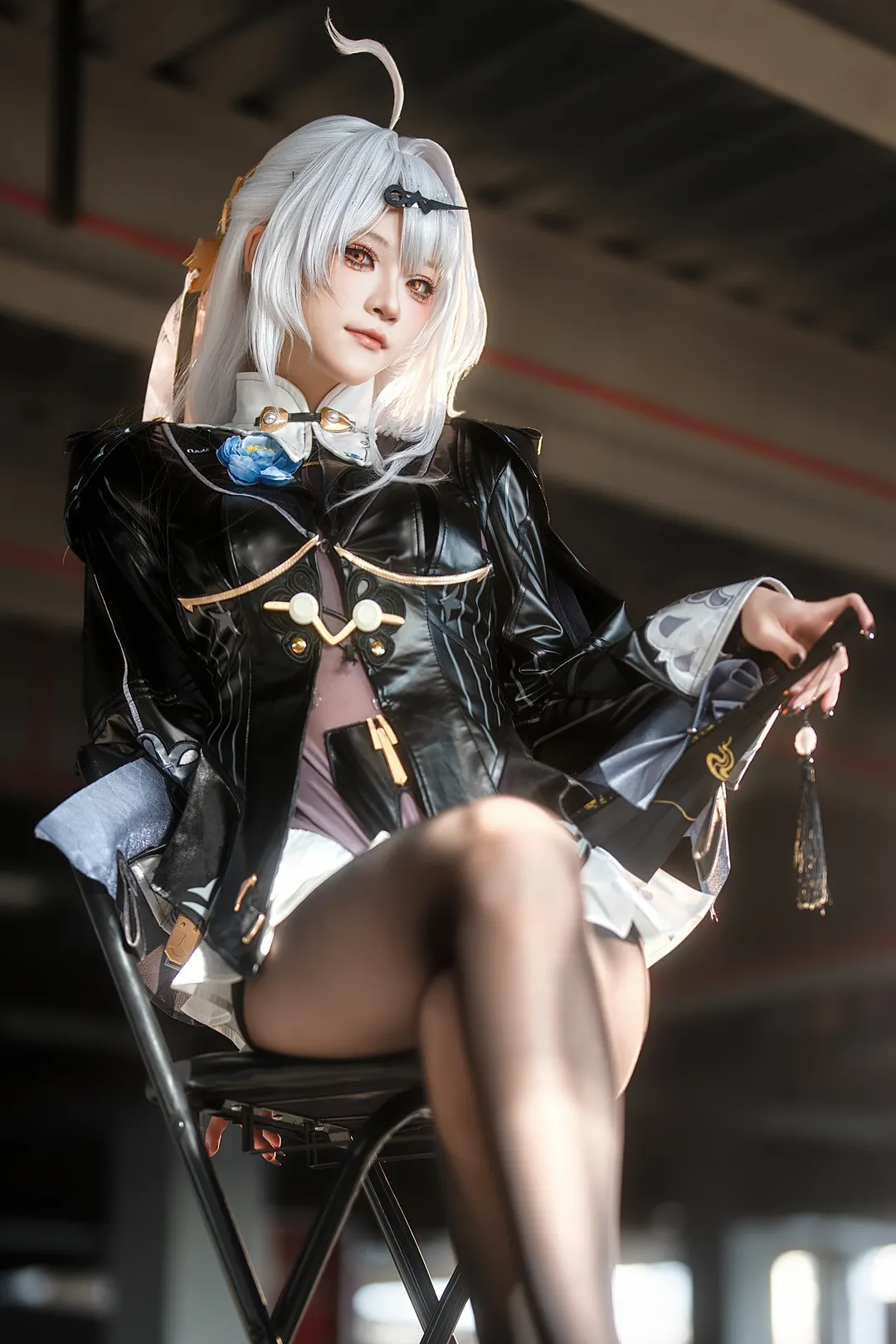 绝区零, cosplay, 仪玄cos, 黑丝穿搭, 工业风片场 - 第4张